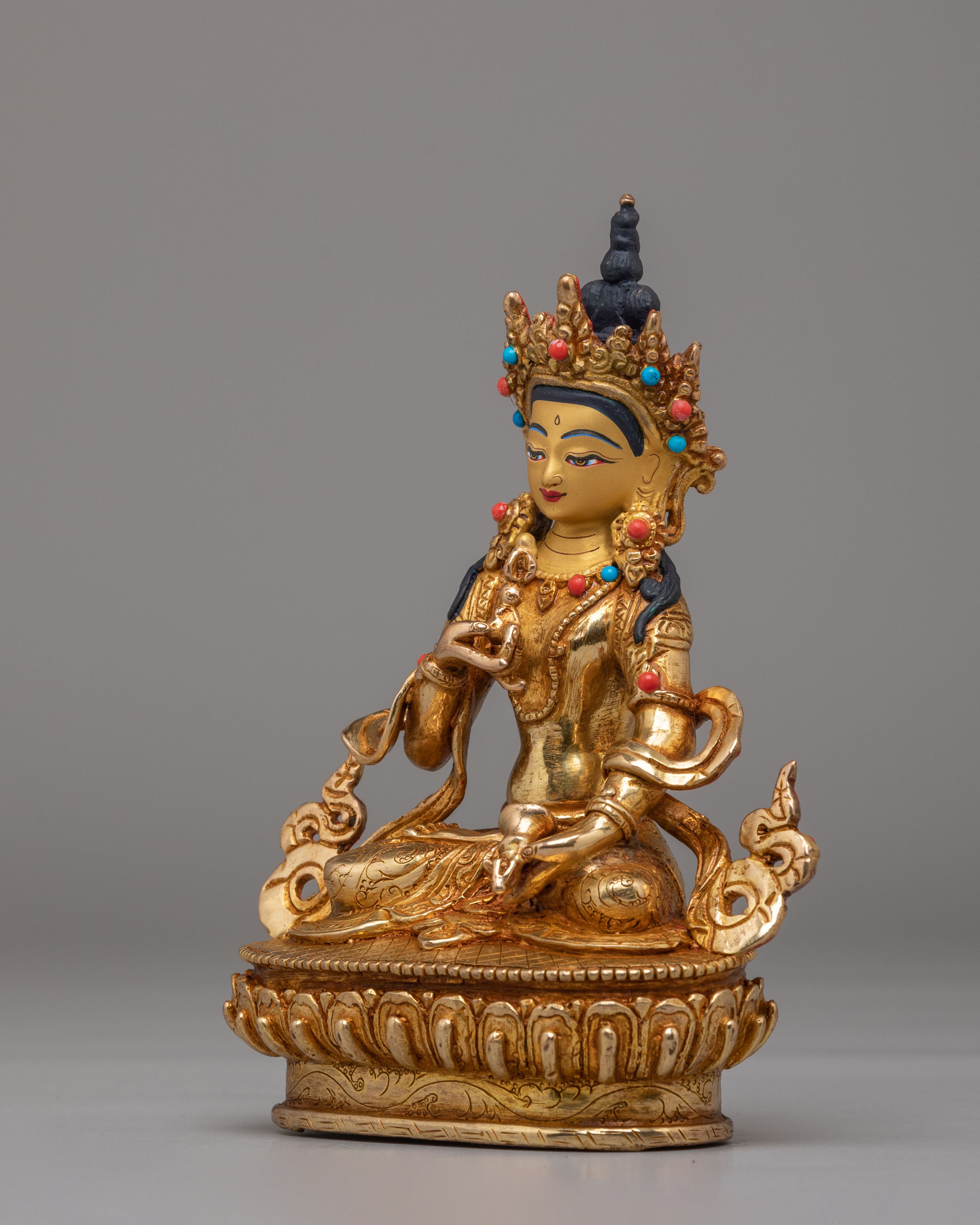 Tibetan Vajrasattva Statue for Purification | Handcrafted Buddhist Sculpture