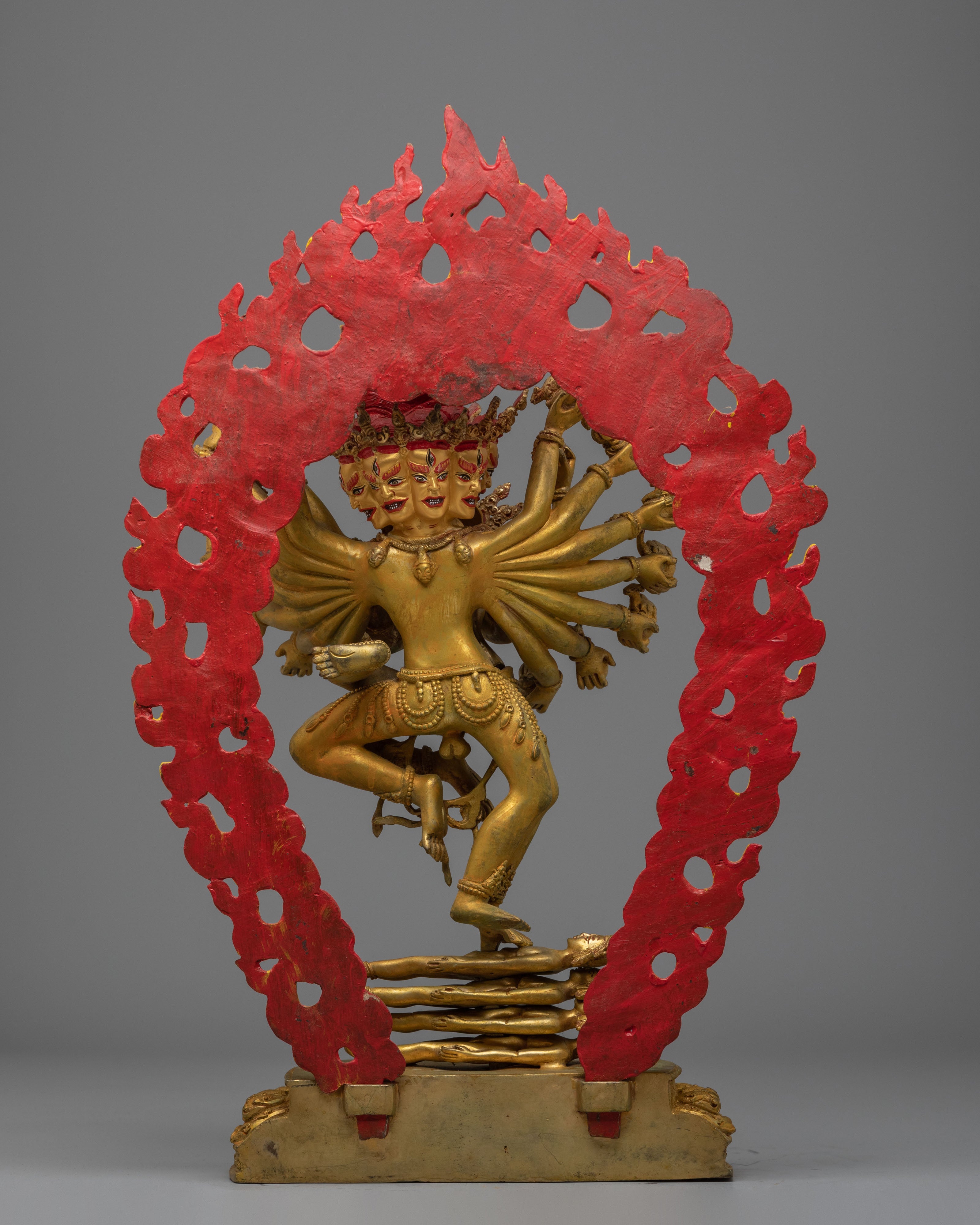 Hevajra With Consort Statue | Vajrayana Tantric Deity Sculpture