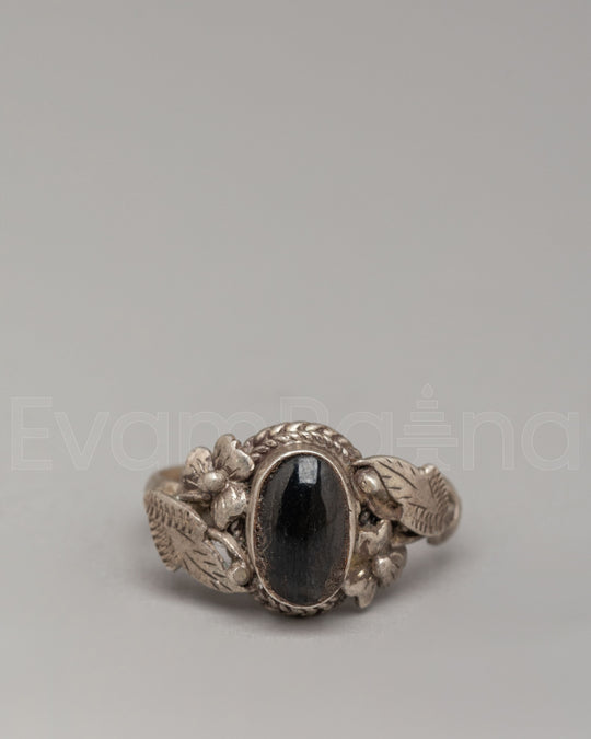 Silver Zircon Ring | Handcrafted Spiritual Jewelry