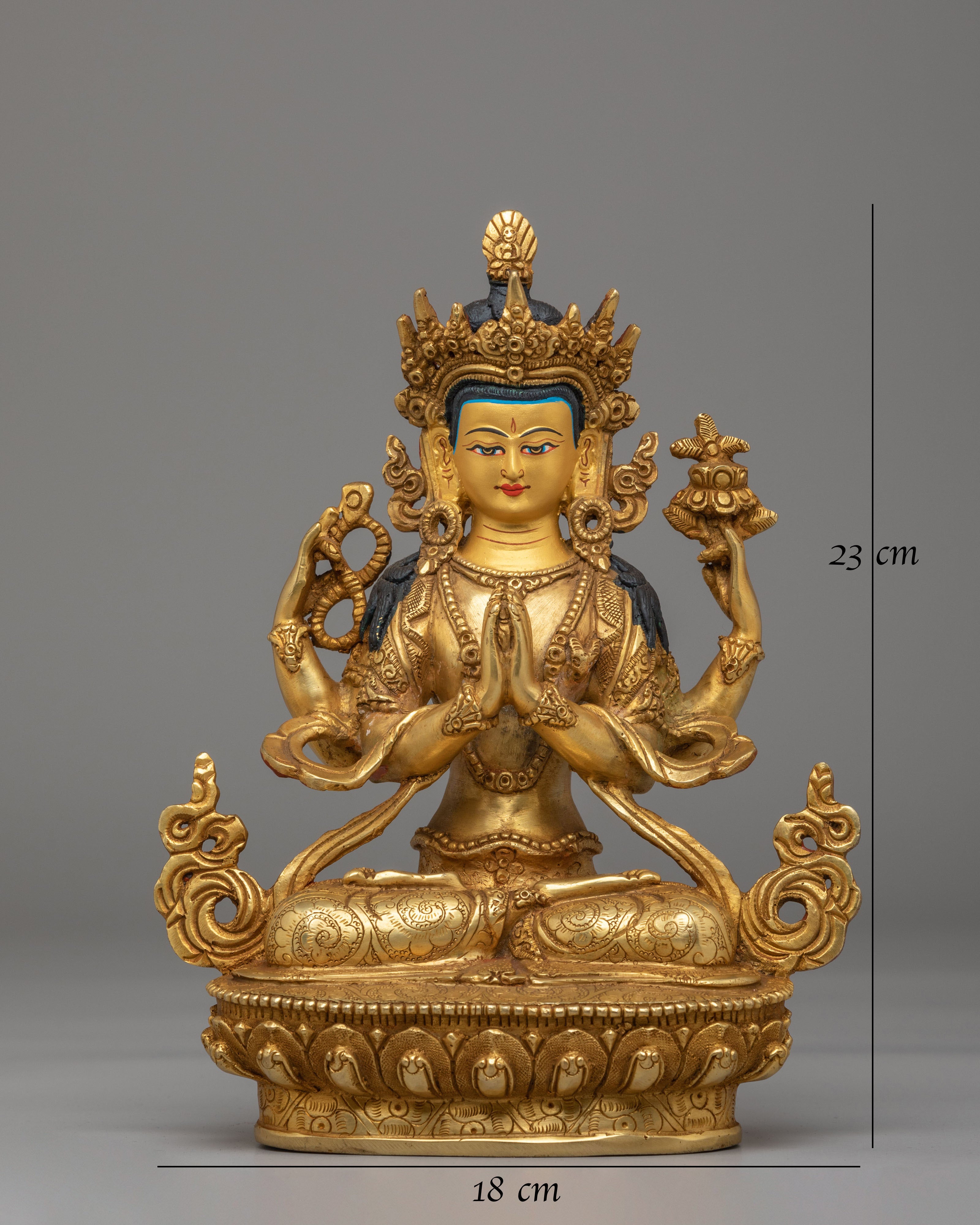 Spiritual Art Chenrezig Statue | Bodhisattva Of Compassion