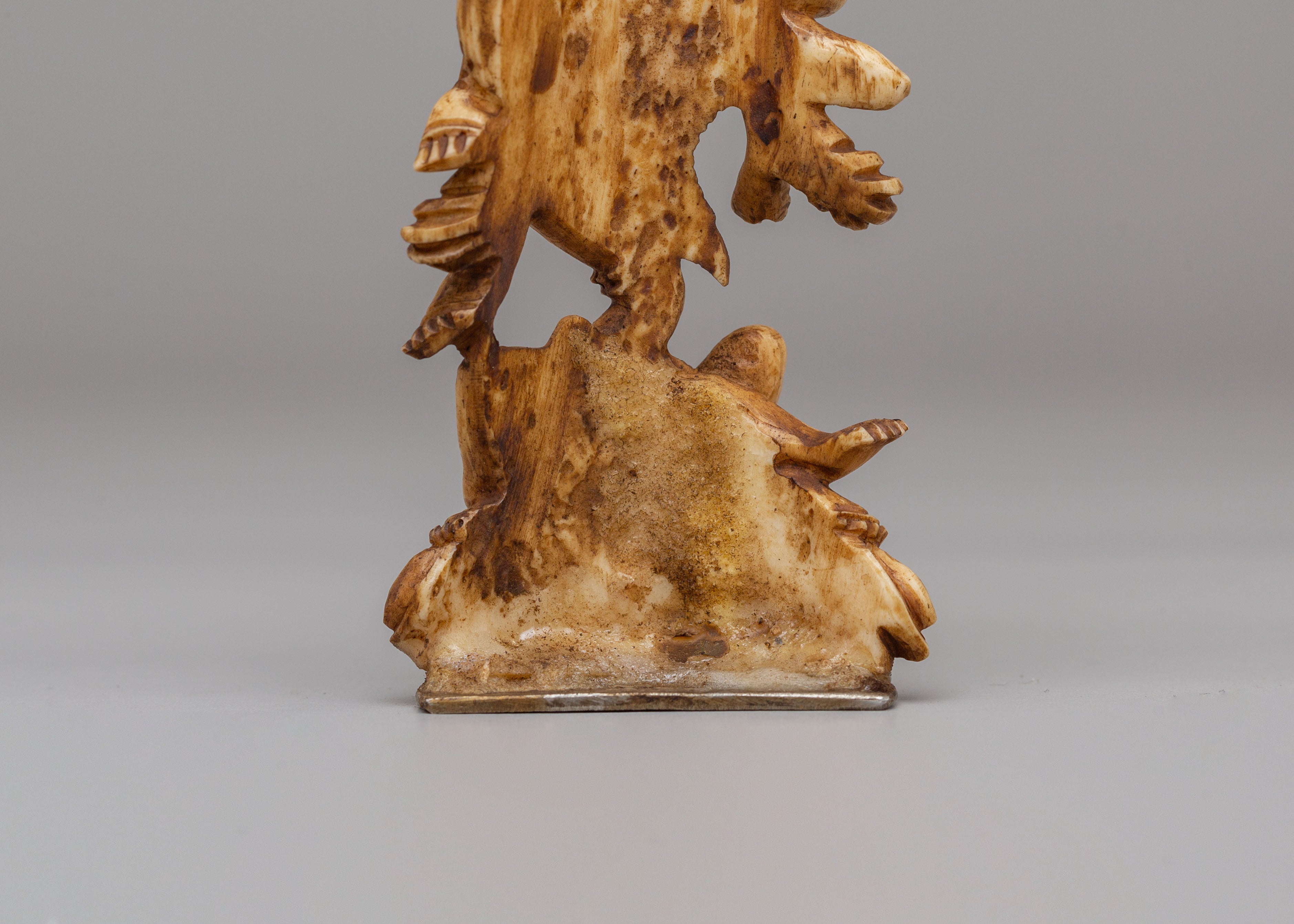 Sacred Simhamukha Bone Sculpture | Handcrafted Ritual Artifact