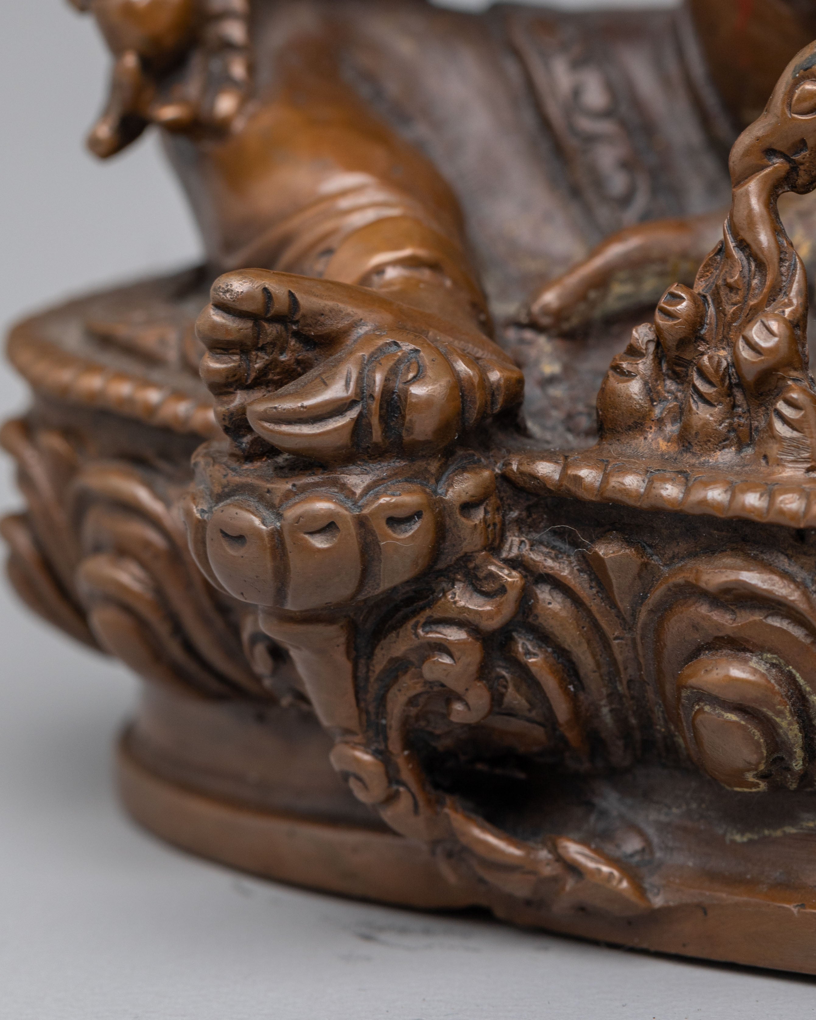 Traditional Dzambhala Sculpture | Wealth Deity Statue