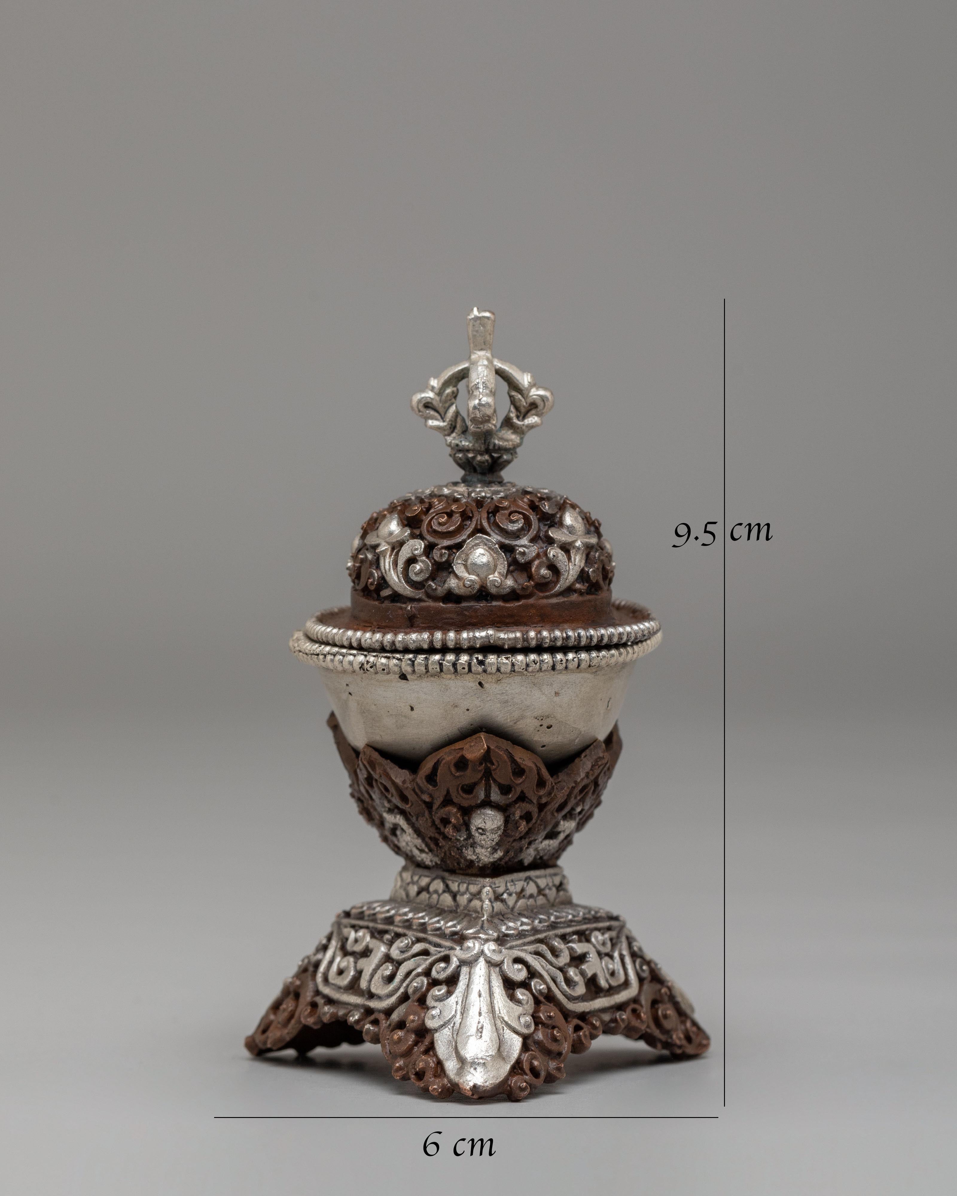 Tantric Buddhist Kapala | Vajrayana Altar Kapala Bowl
