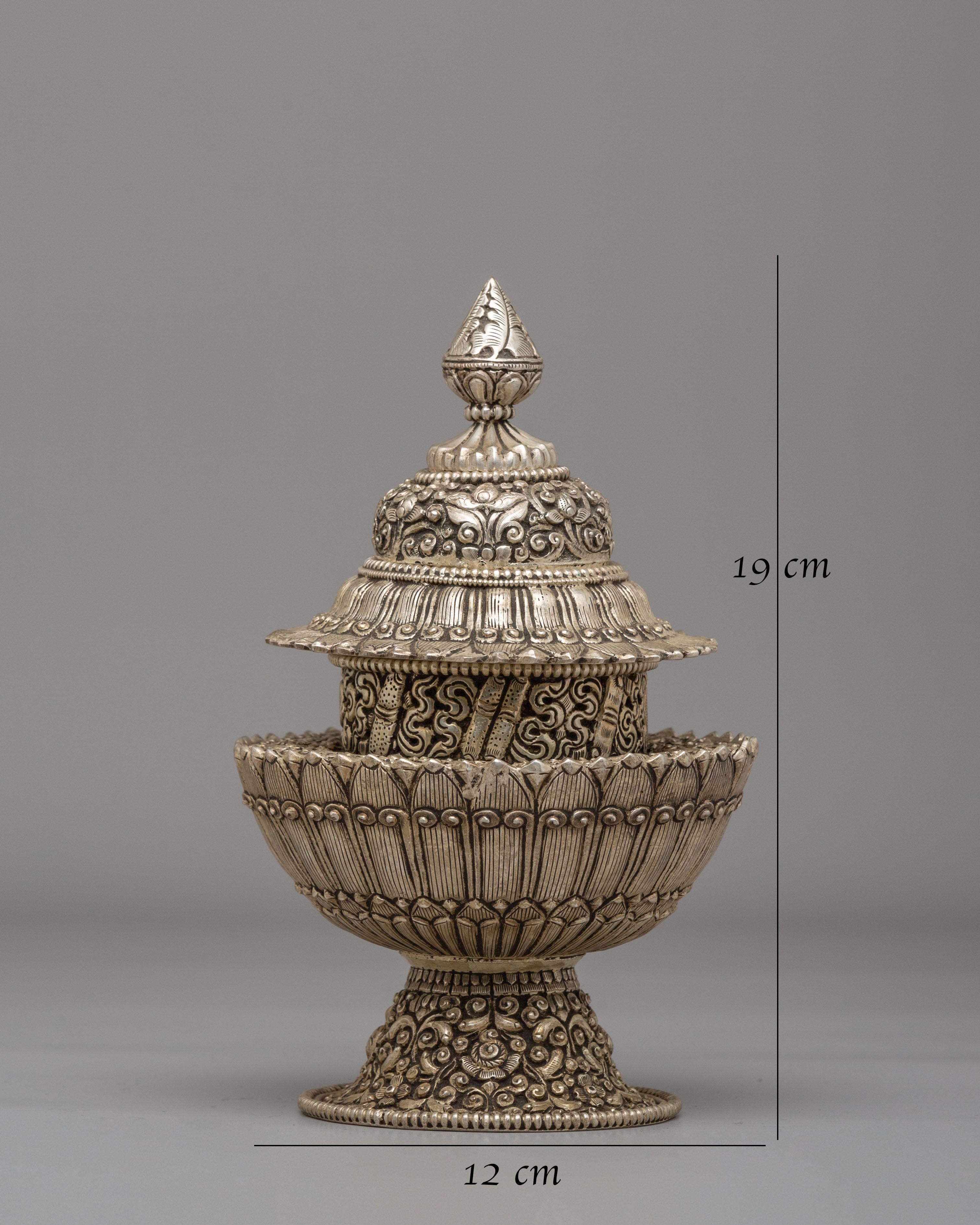 Buddhist Offerings Rice Pot | Sacred Ritual Offering Pot