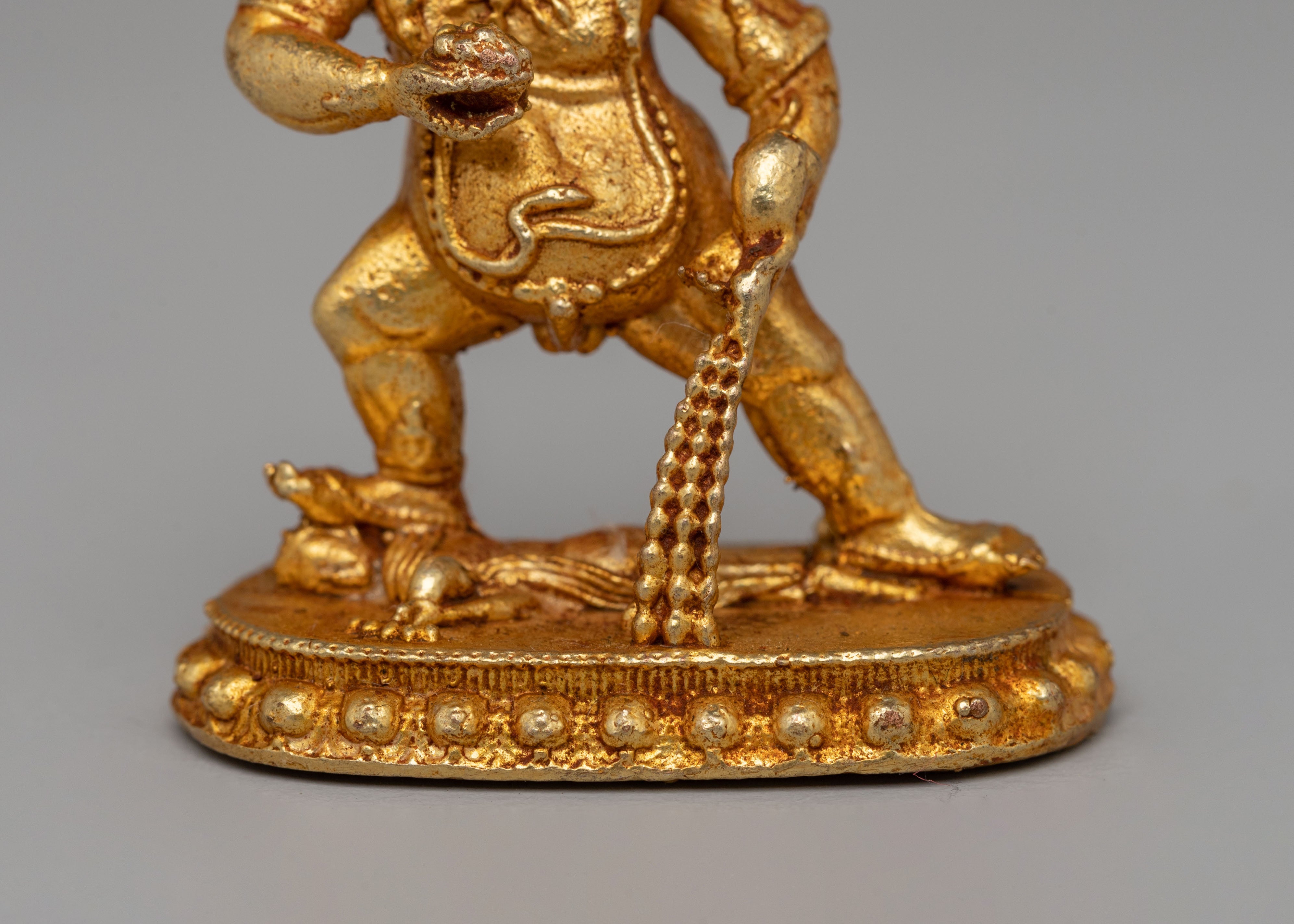 Sacred Black Dzambhala Deity Statue | Tibetan Wealth God for Prosperity