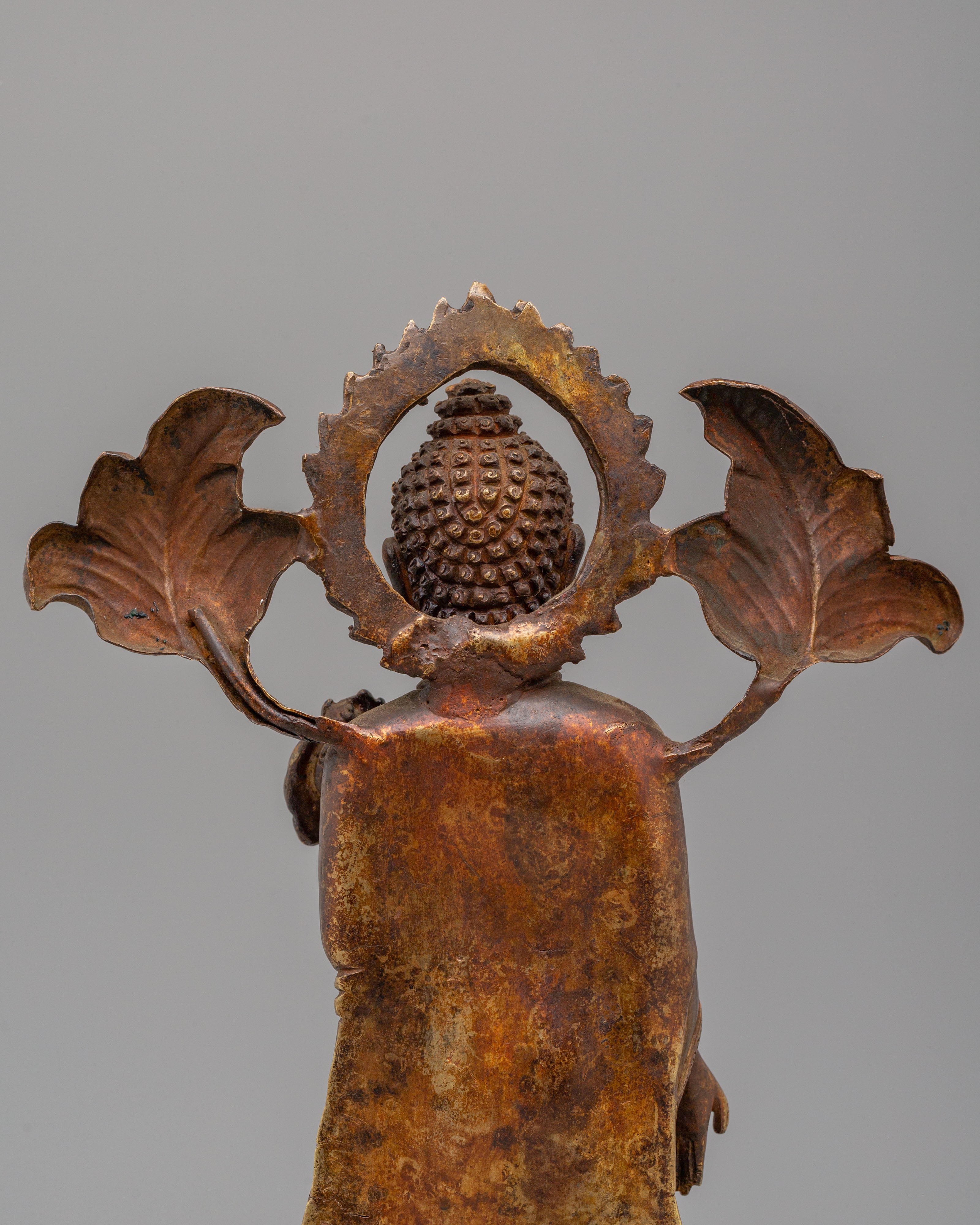 Tibetan Altar Dipankara Buddha Statue | Handcrafted Art
