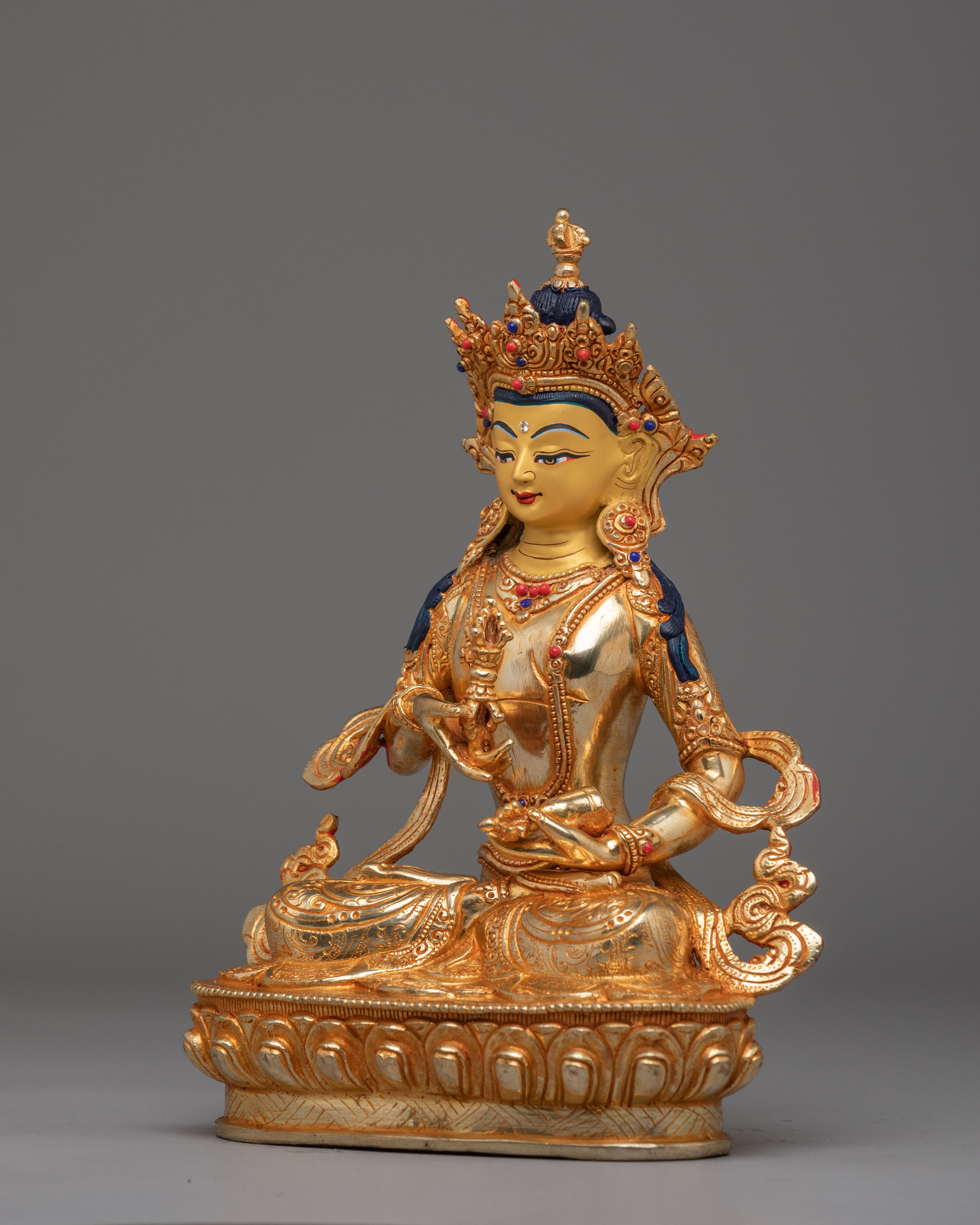 Traditional Vajrasattva Altar Sculpture | Purification Buddha Statue