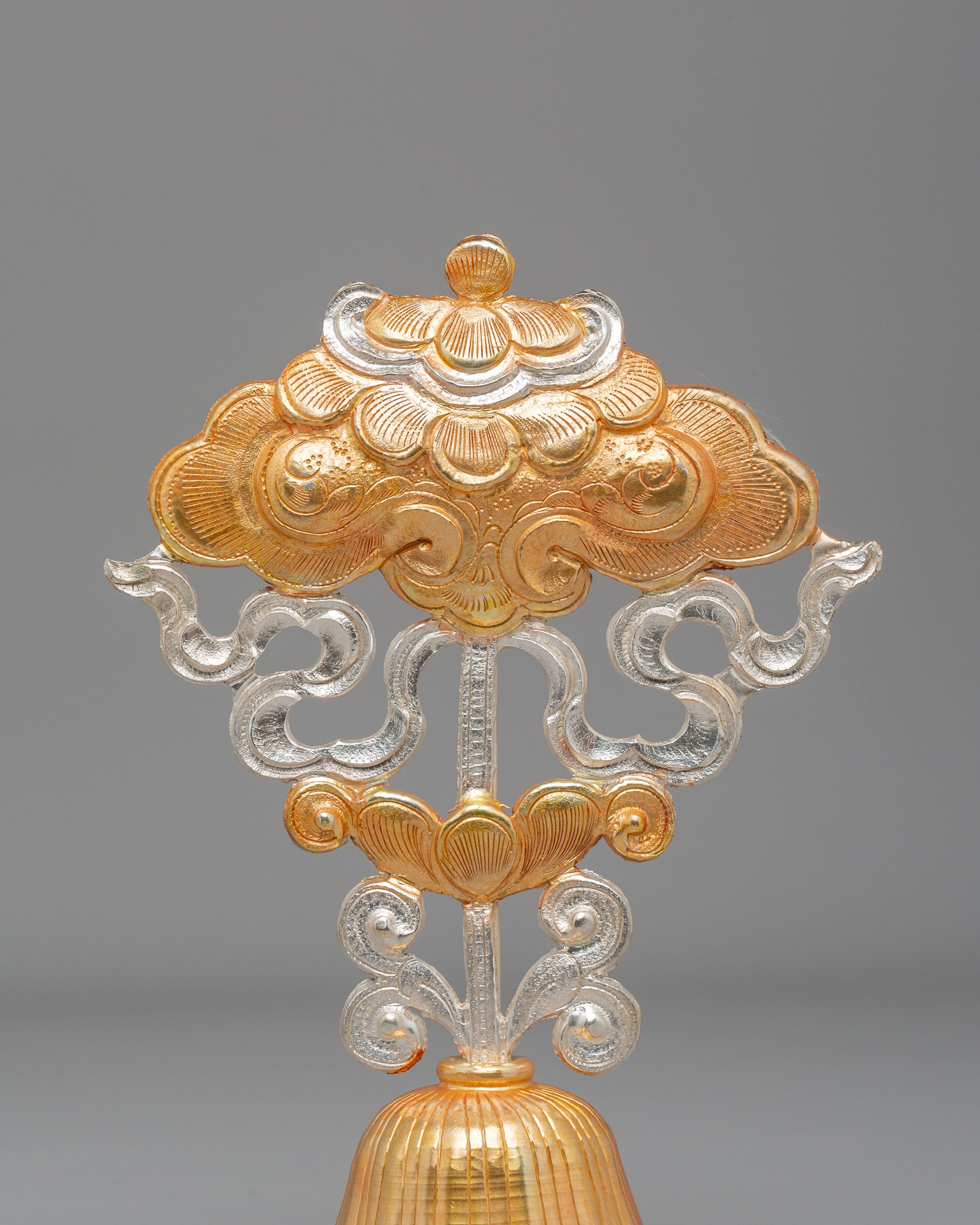 Sacred Eight Auspicious Symbols Set | Copper Body with Electro Gold & Silver Plating