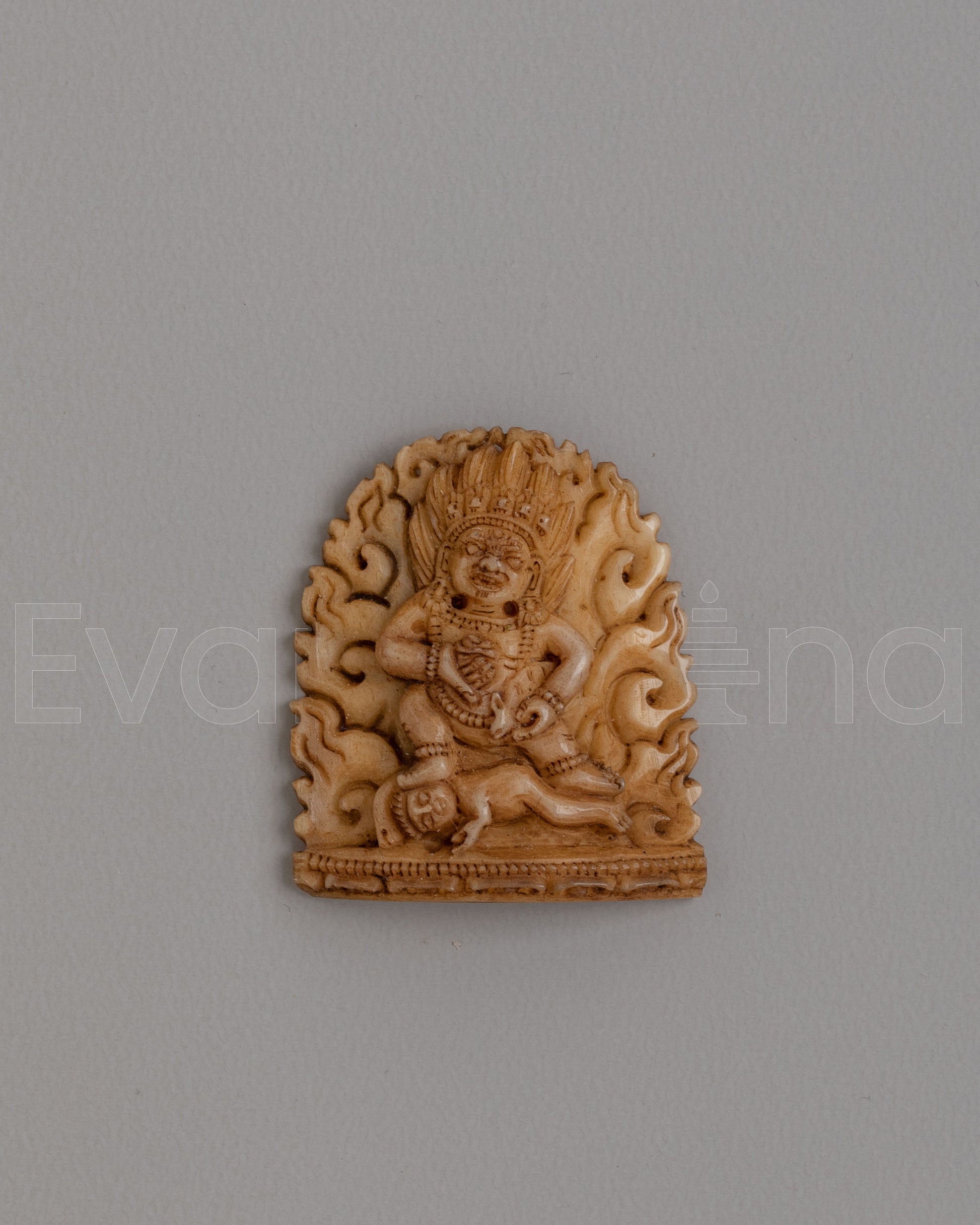 Handcrafted Mahakala Bone Sculpture 