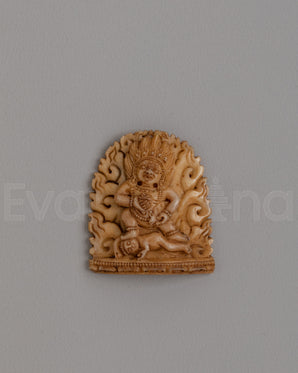 Handcrafted Mahakala Bone Sculpture 