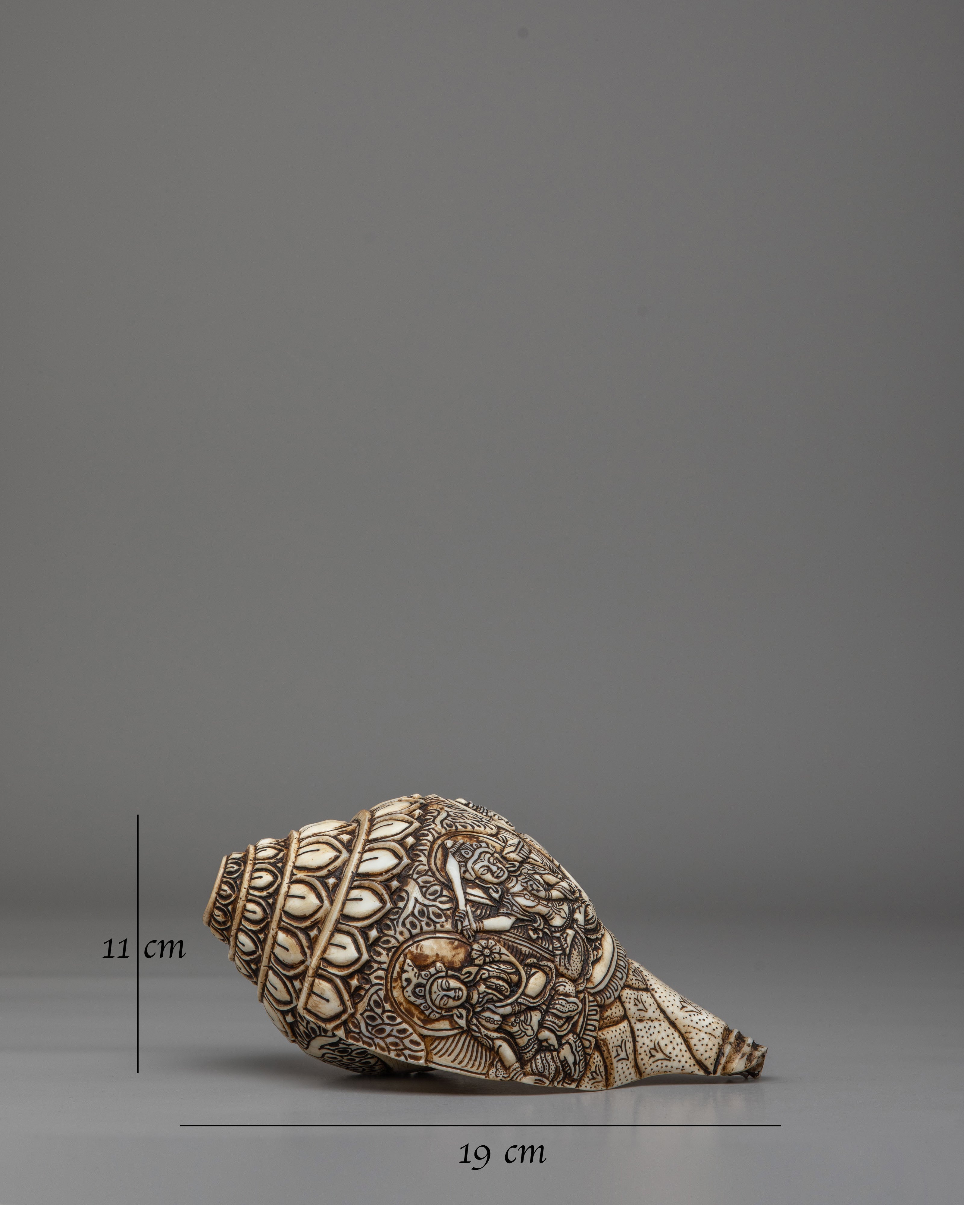 Tibetan Buddhist Sacred Conch | Meditation Tool