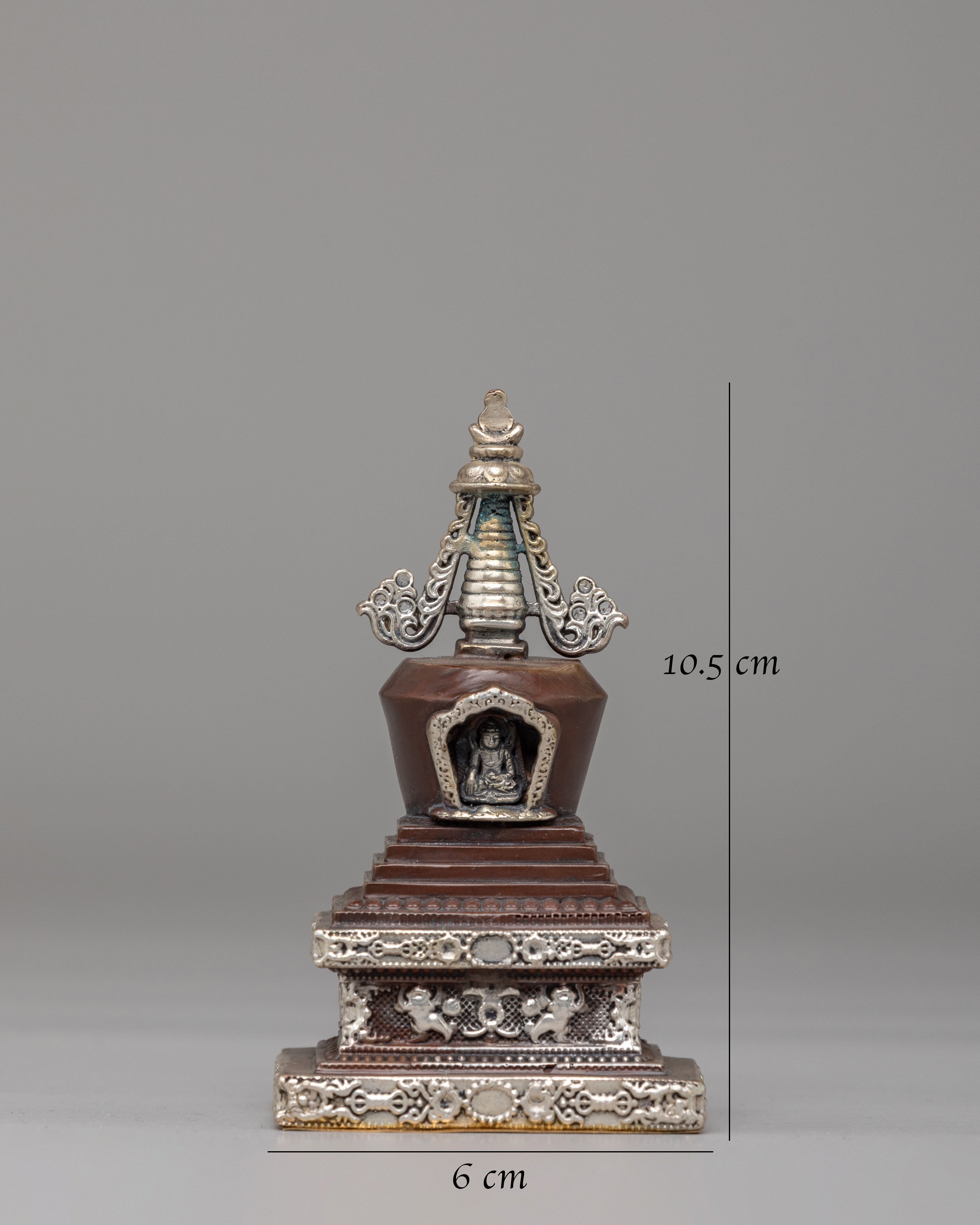 Sacred Ritual Enlightenment Stupa | Handcrafted Tibetan Stupa