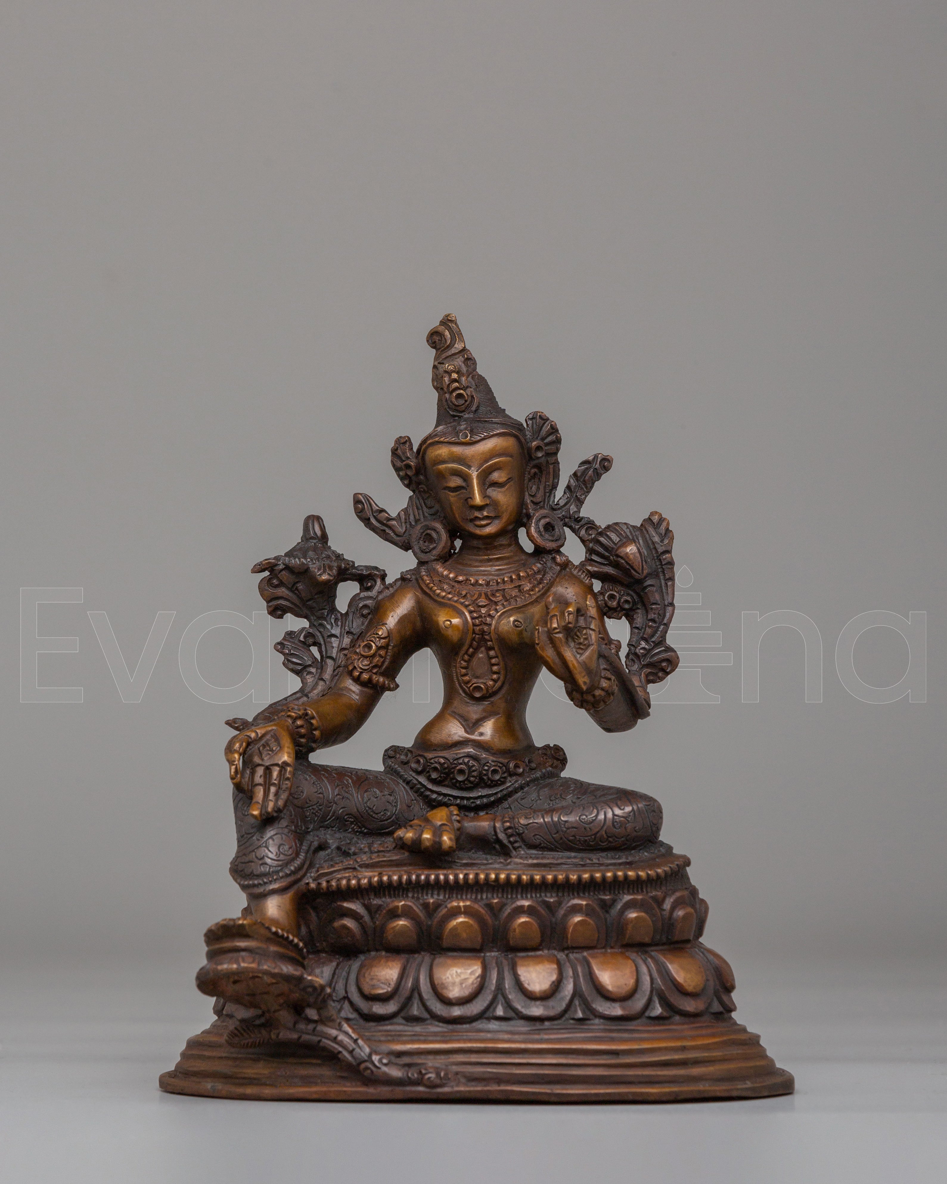 Goddess Green Tara Statue 