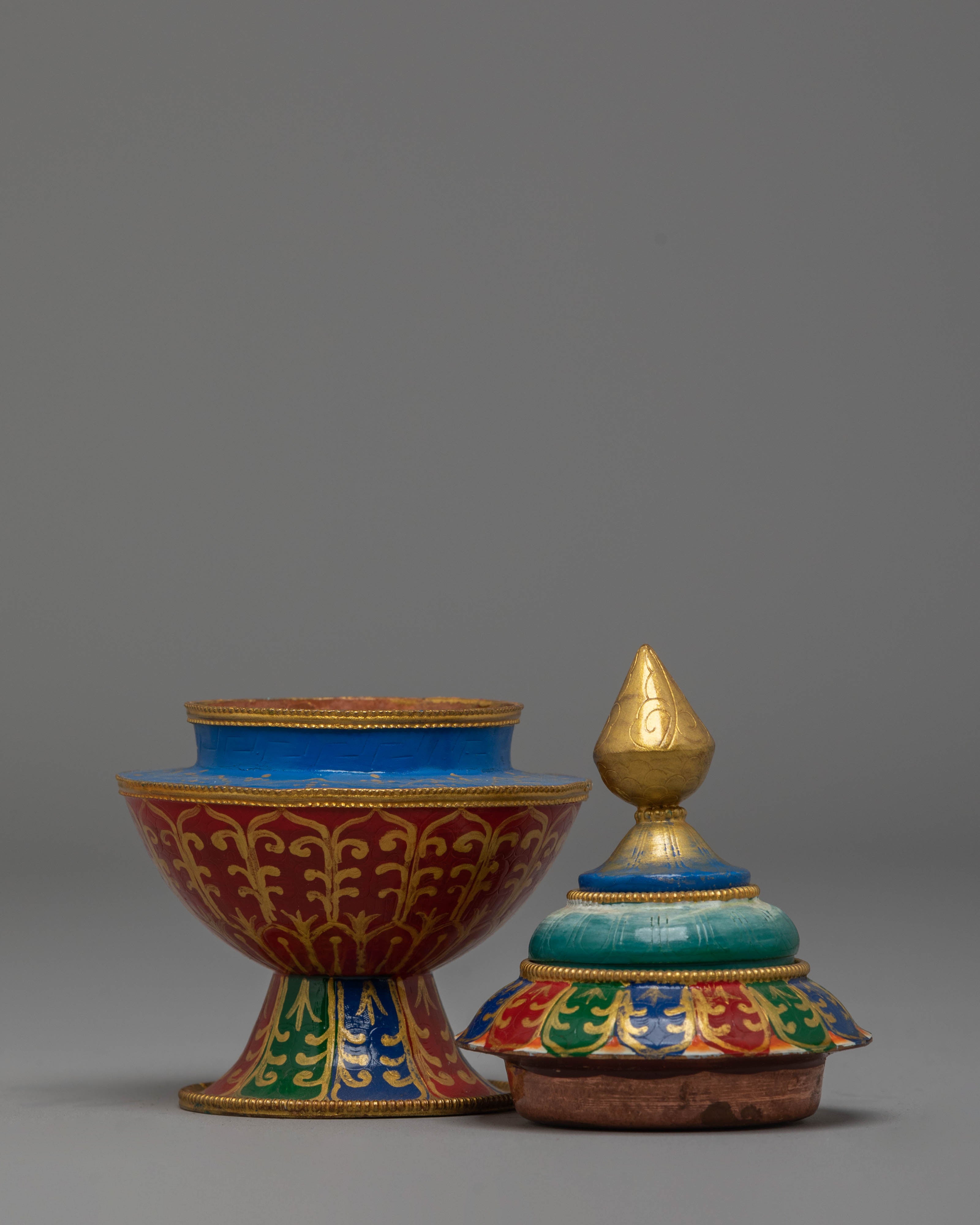 Buddhist Copper Rice Pot | Perfect for Sacred Offerings