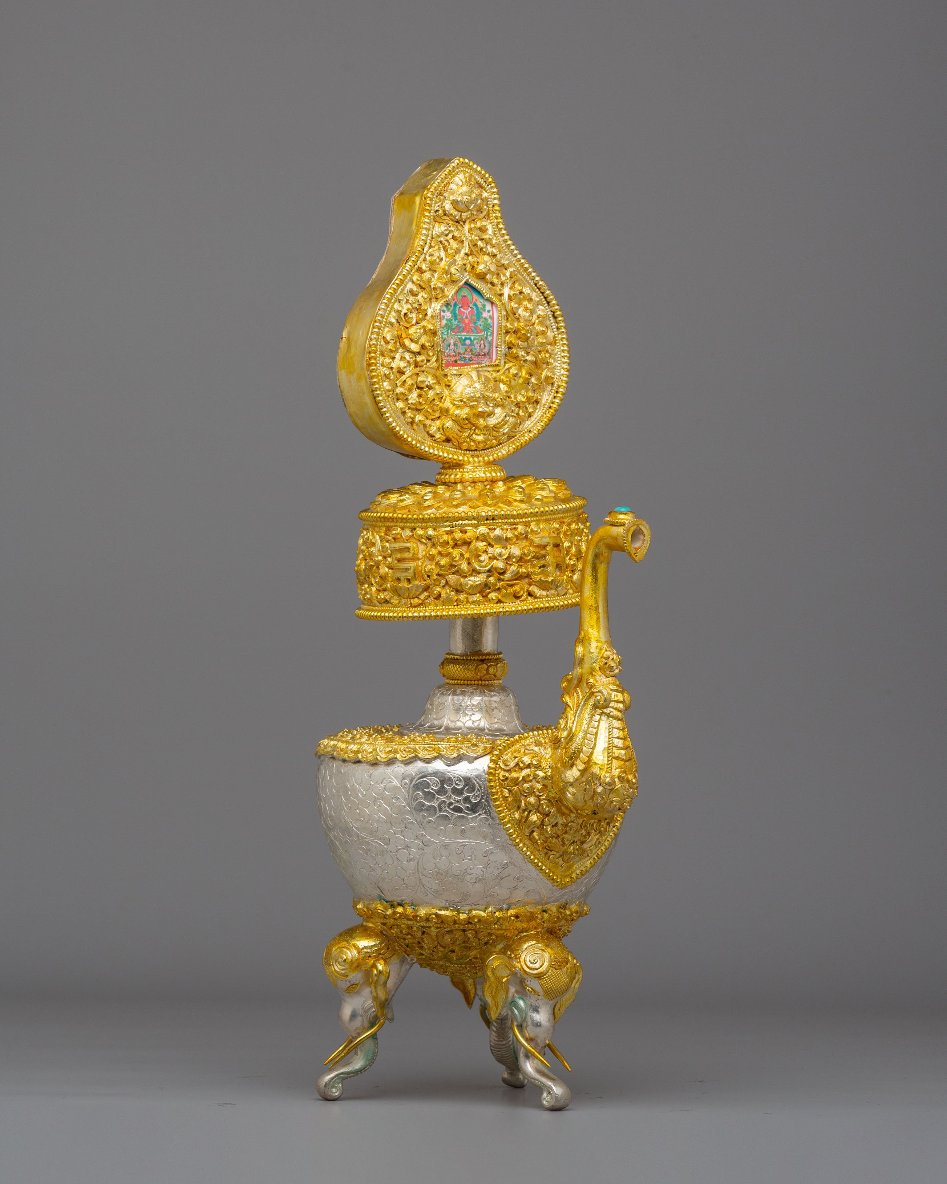 Buddhist Altar Ritual Bhumba | Sacred Vessel for Puja & Offerings
