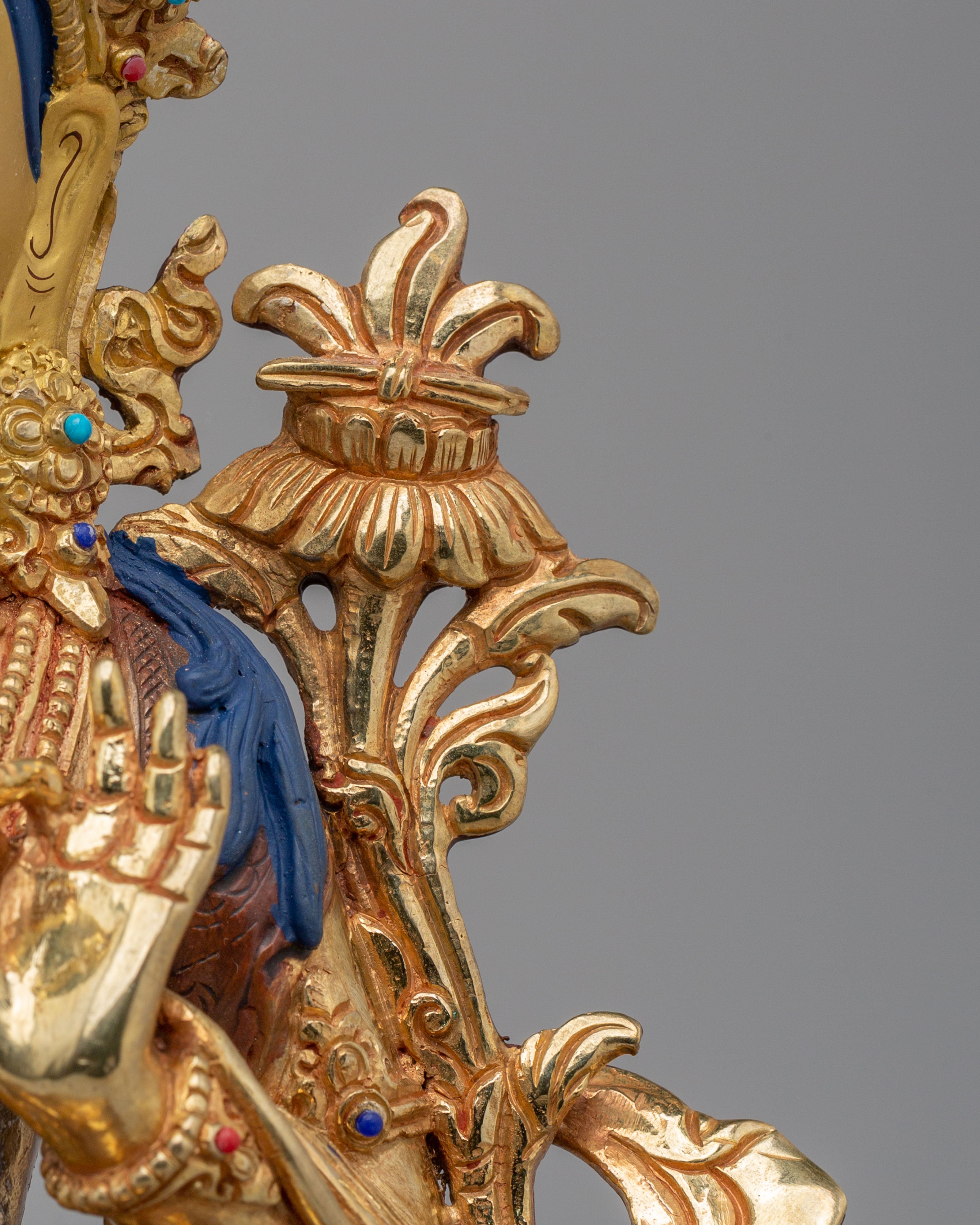 Handcrafted Manjushri Bodhisattva Statue | Spiritual Home Decor