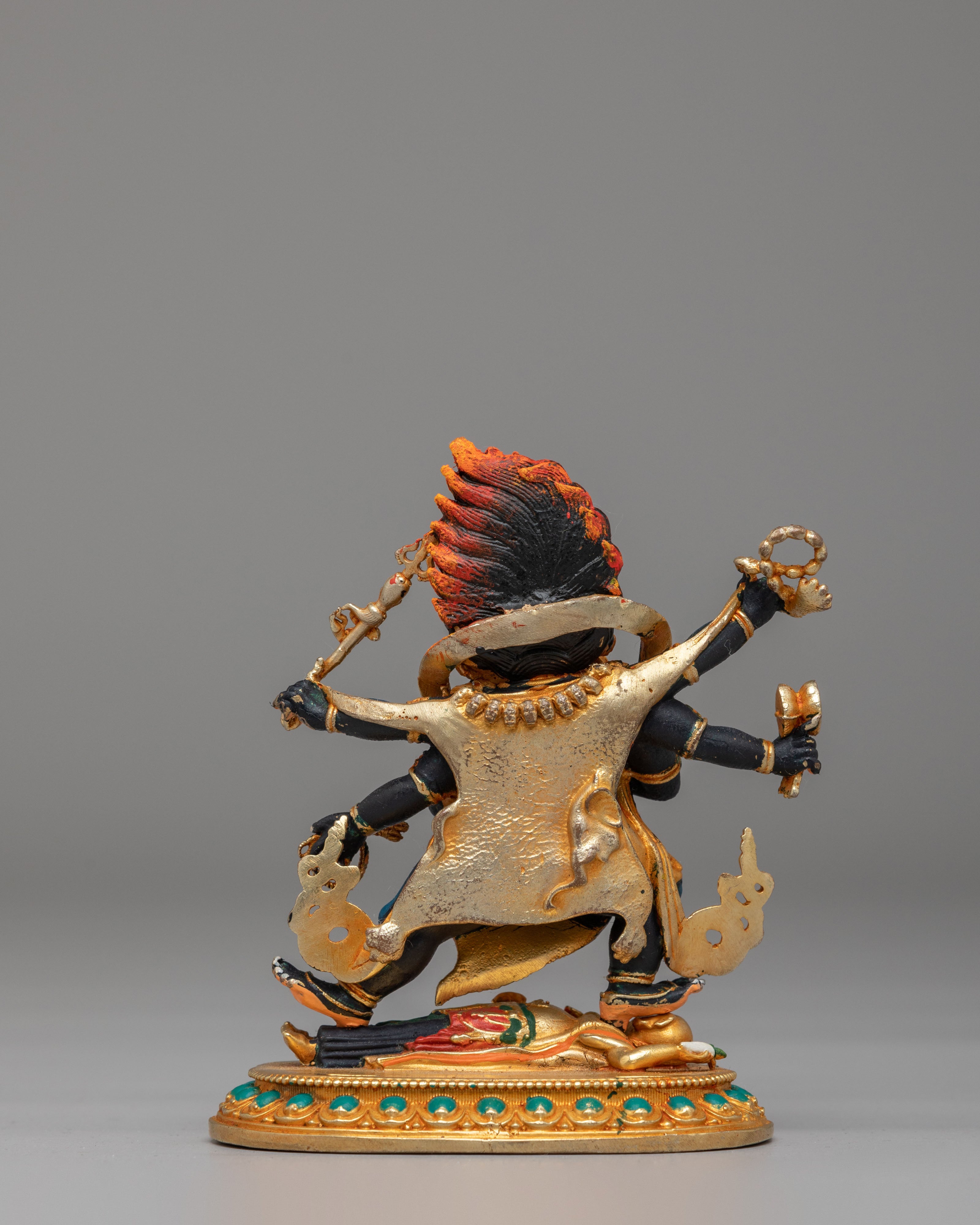 Six-Armed Mahakala Protector Deity Statue | Symbol of Protection and Strength