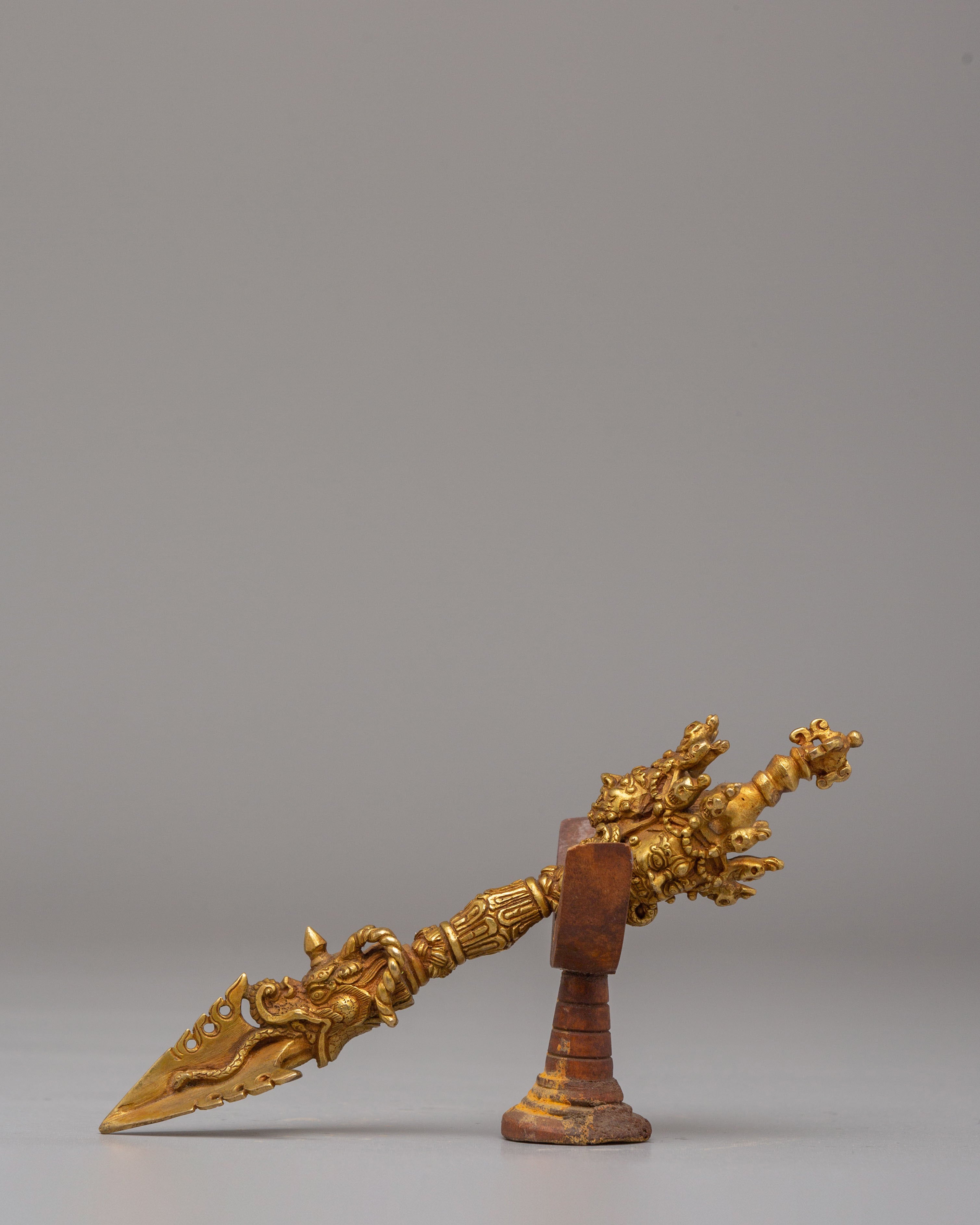 Handcrafted Three Sided Phurba | Tibetan Ritual Dagger for Protection & Meditation