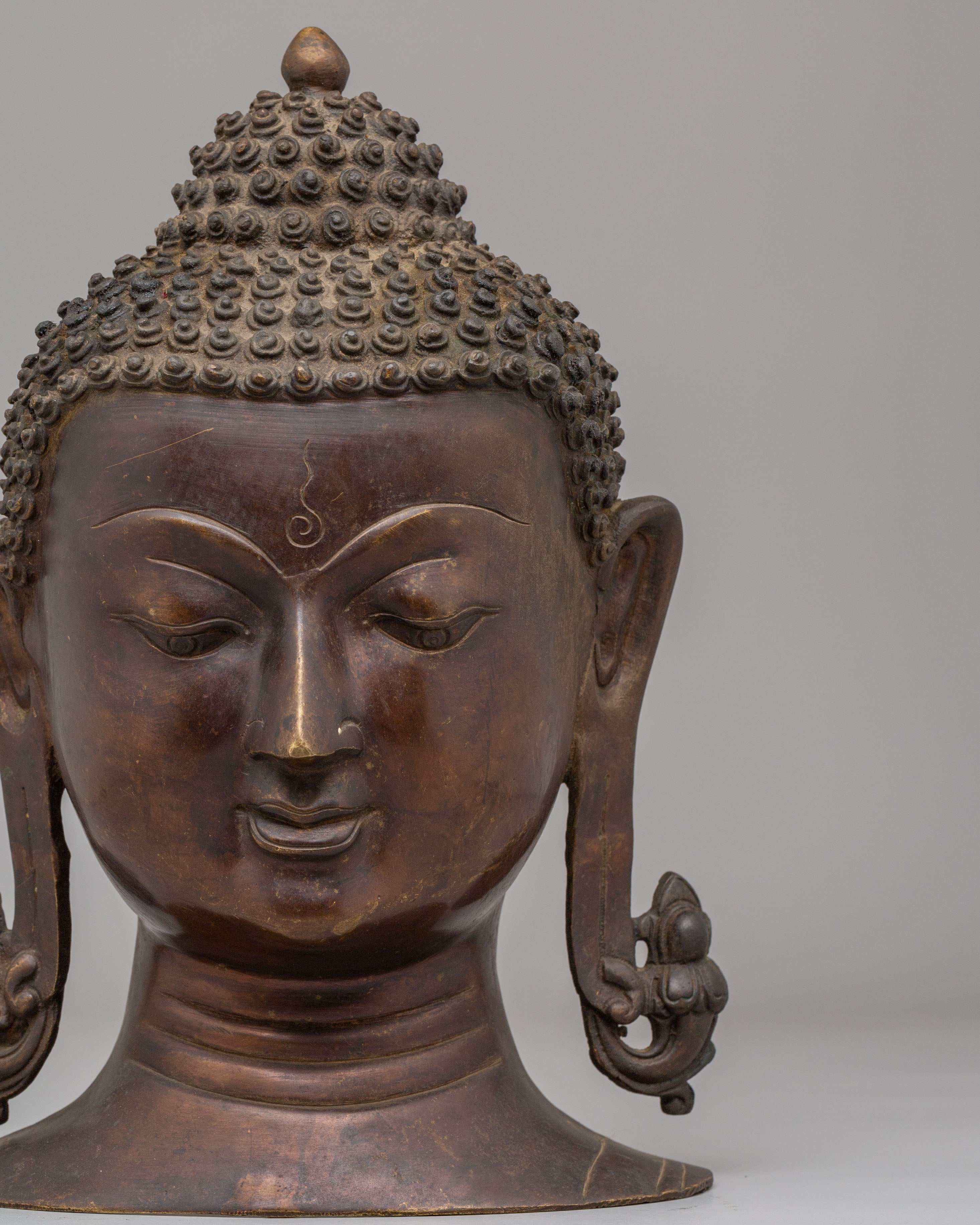 Enlightened Buddha Head Decor | Perfect for Home Altars & Meditation Spaces