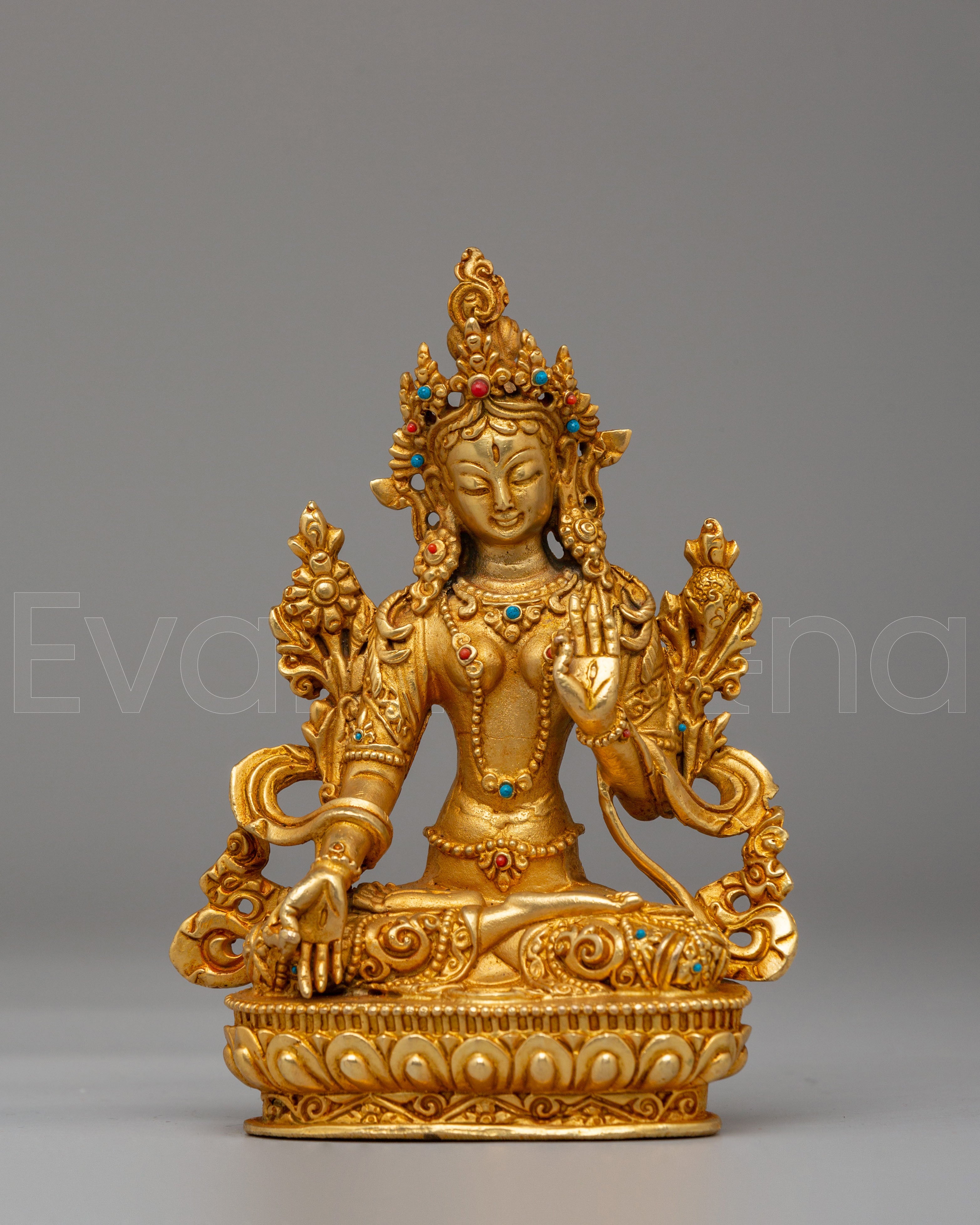 Handcrafted White Tara Statue