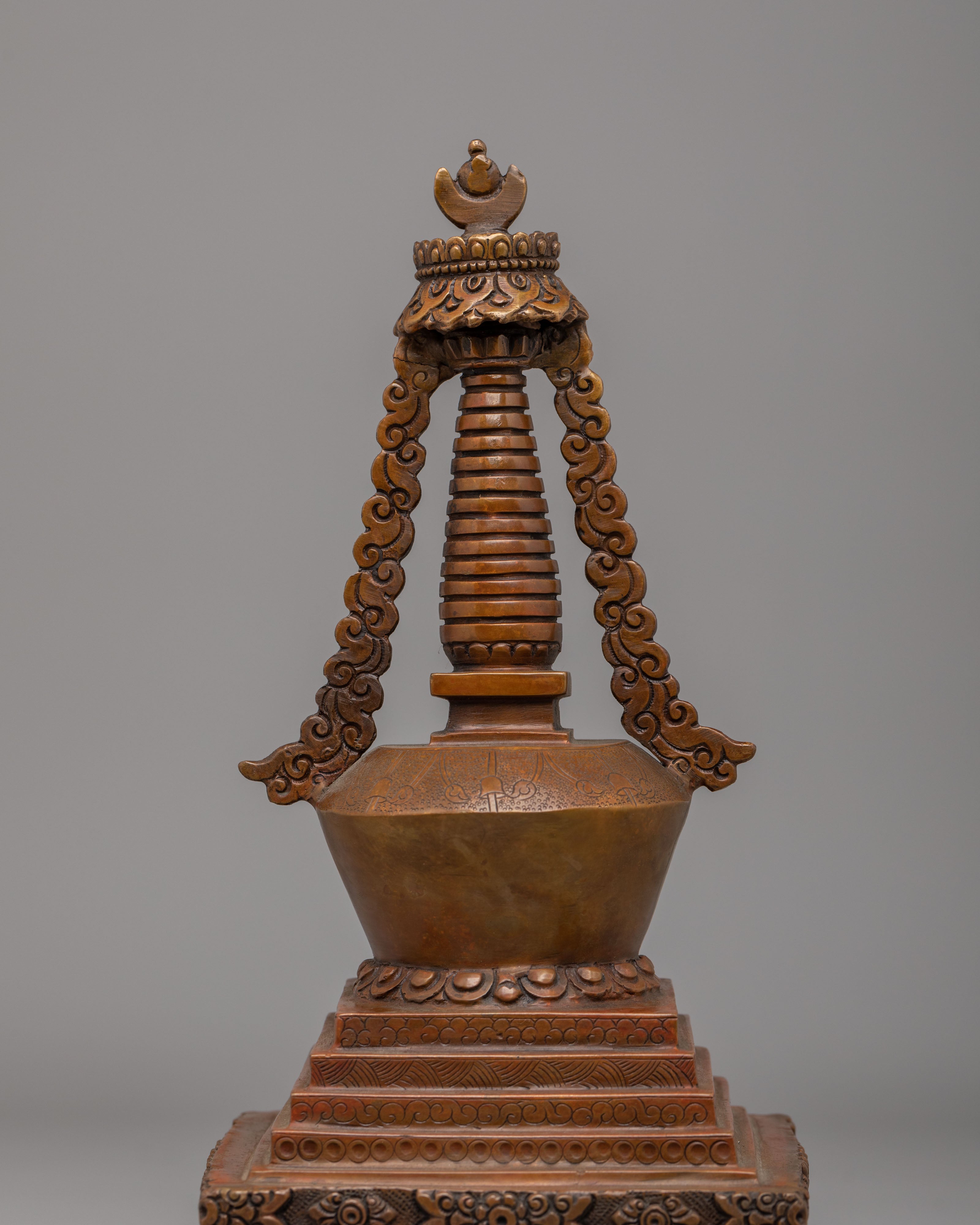 Handcrafted Stupa Set | Traditional Tibetan Ritual Stupas for Meditation