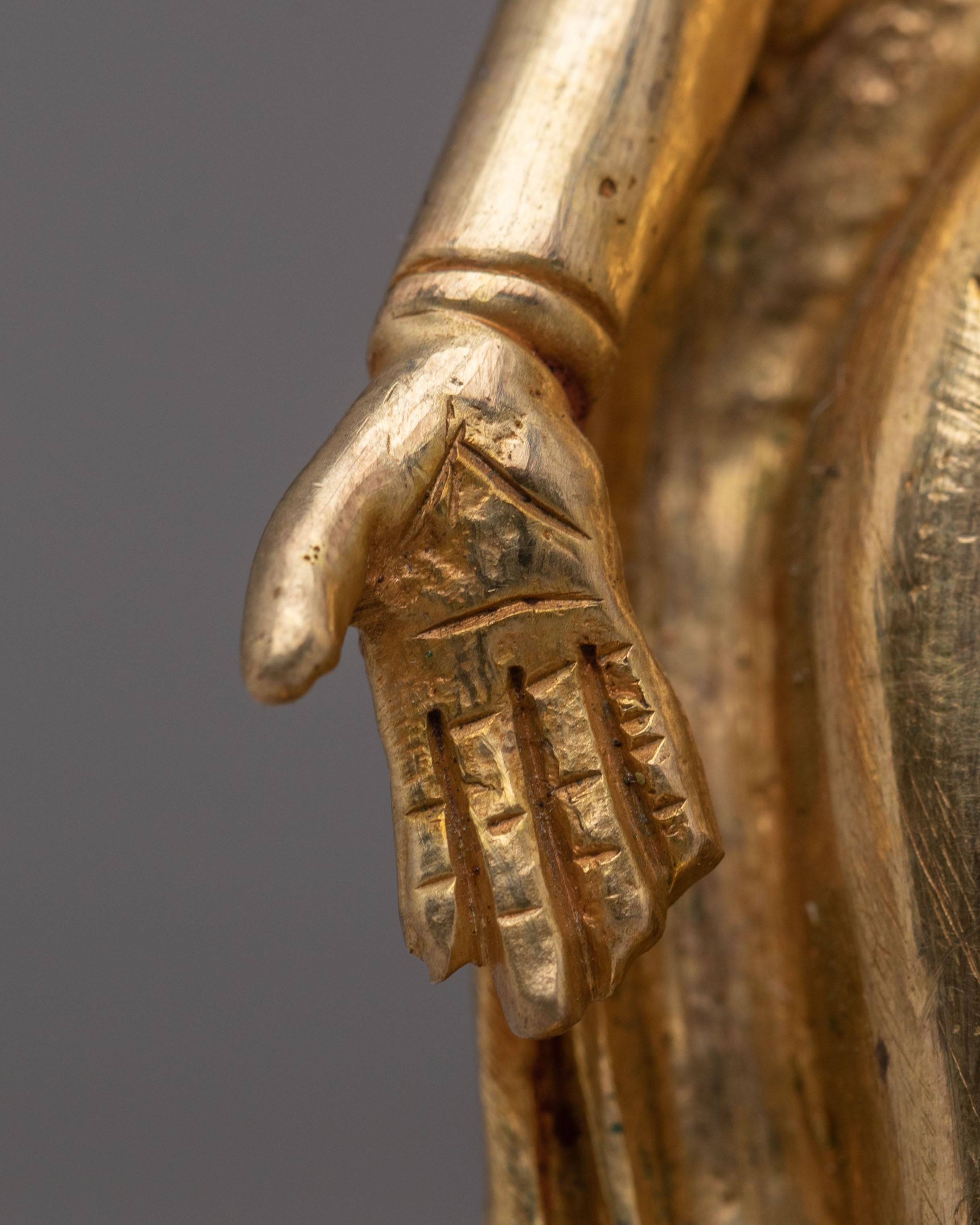 Handmade Dipankara Buddha Golden Statue