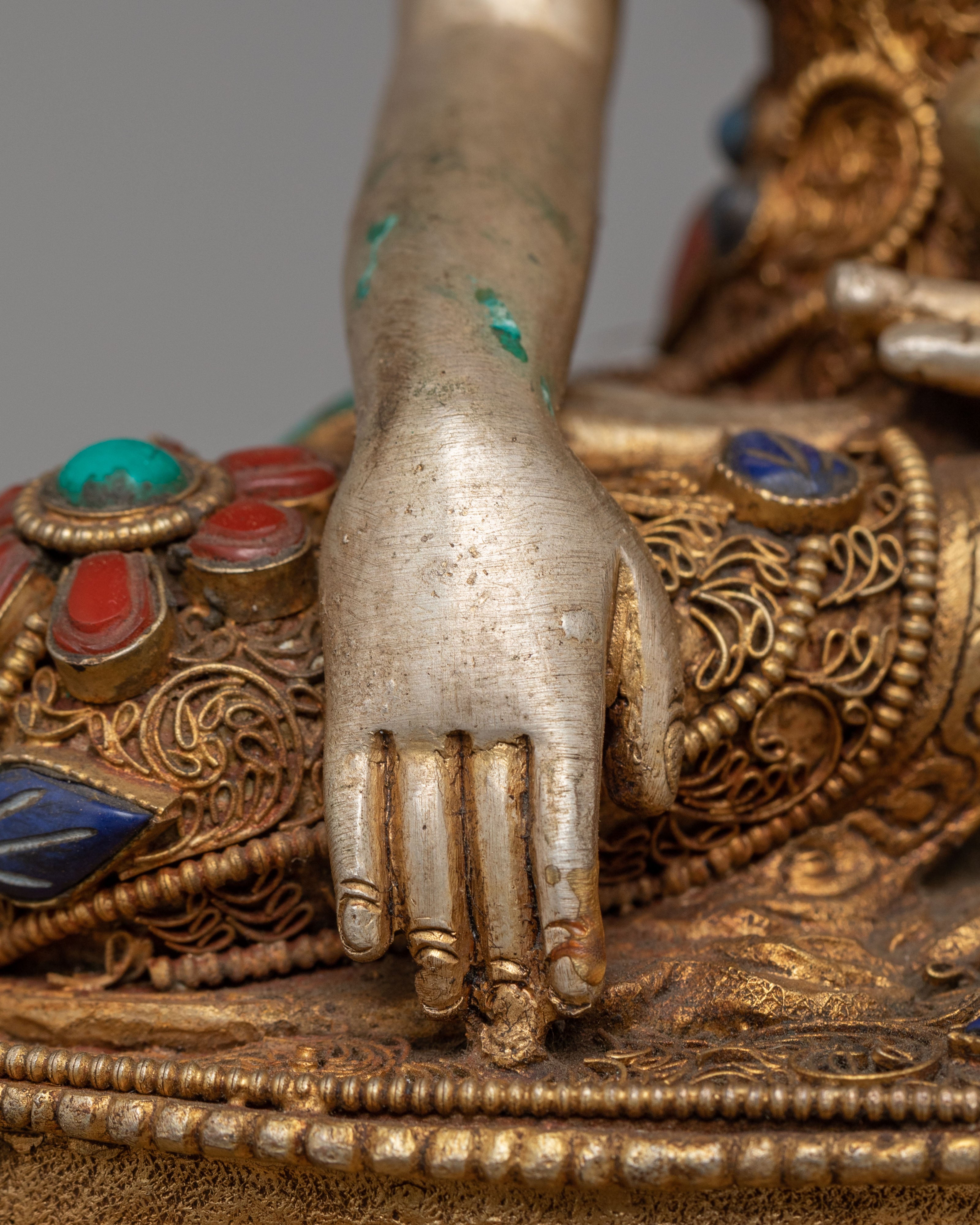 Gemstone Shakyamuni Buddha Statue | Spiritual Home Decor