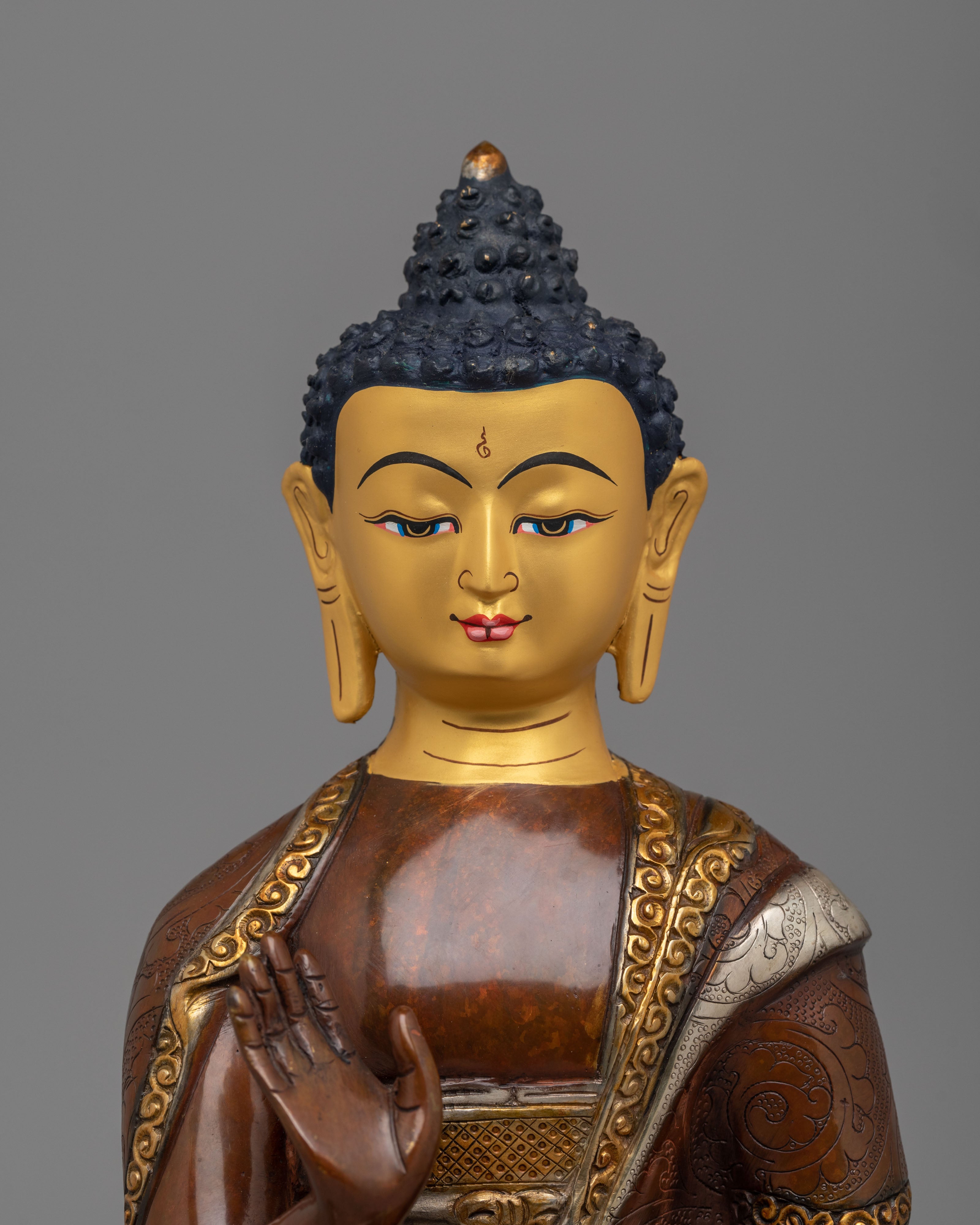Amoghasiddhi Buddha Meditation Statue | Traditional Tibetan Artwork