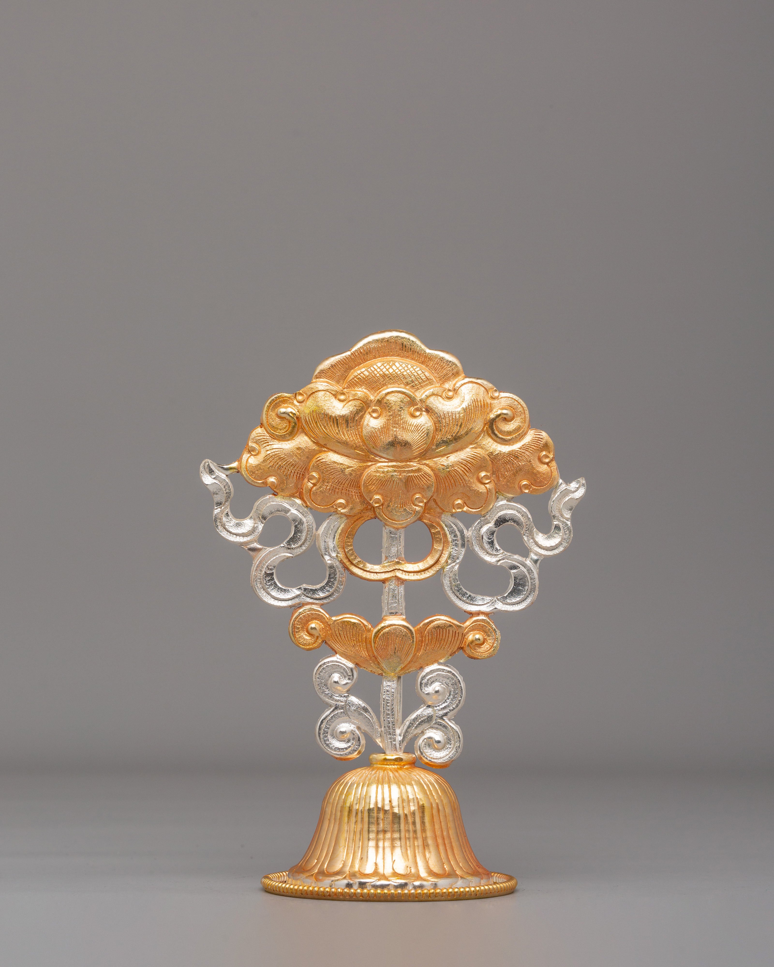 Sacred Eight Auspicious Symbols Set | Copper Body with Electro Gold & Silver Plating