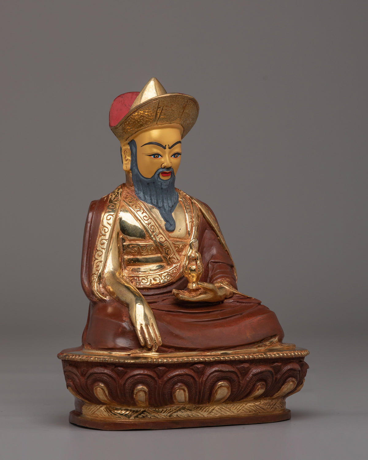 Handcrafted Sacred Guru Shapdum Statue | A Symbol of Divine Guidance