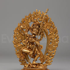 Tibetan Simhamukha Deity Sculpture