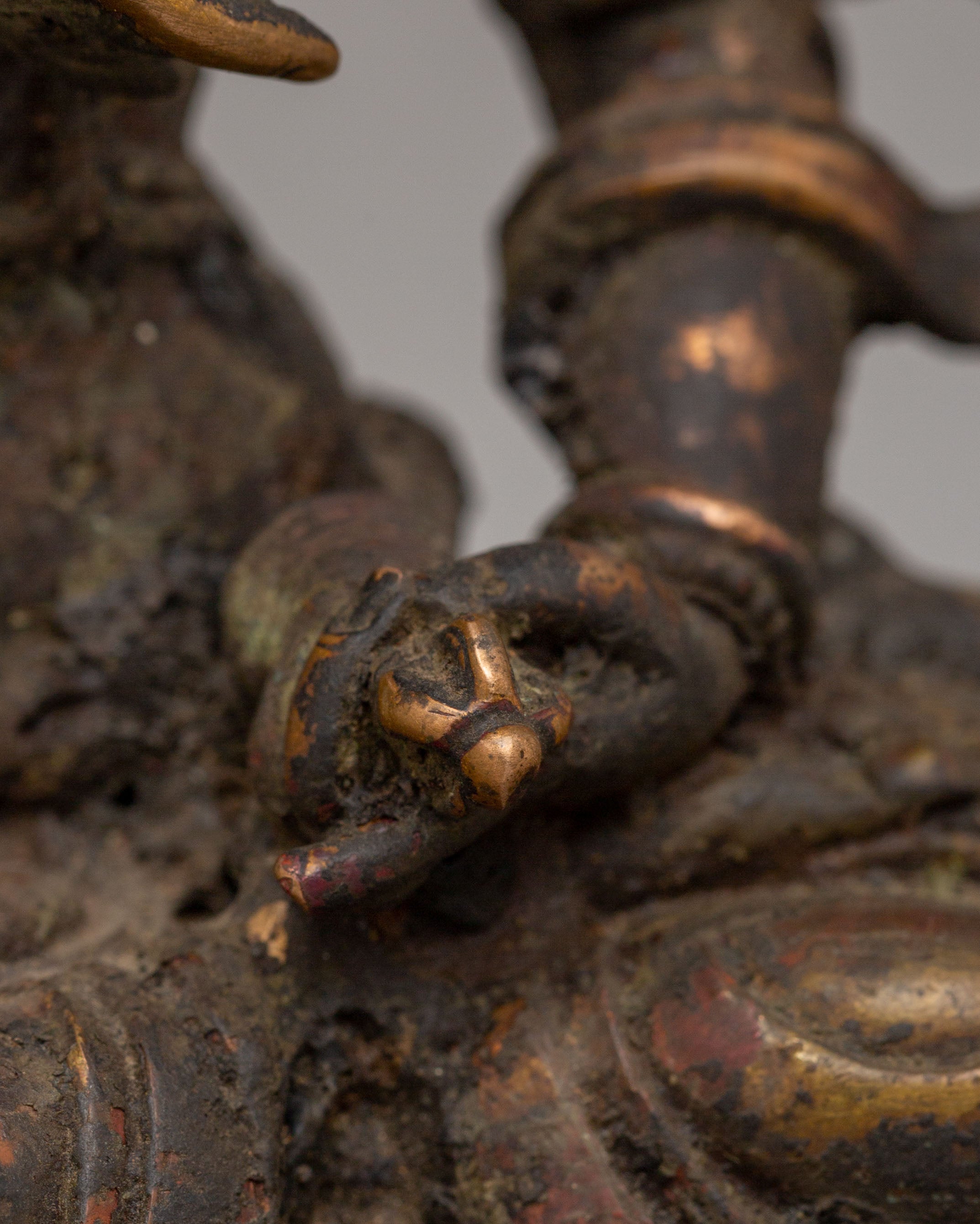Sacred Vajrasattva Shrine Statue | Copper Body with Antique Finishing