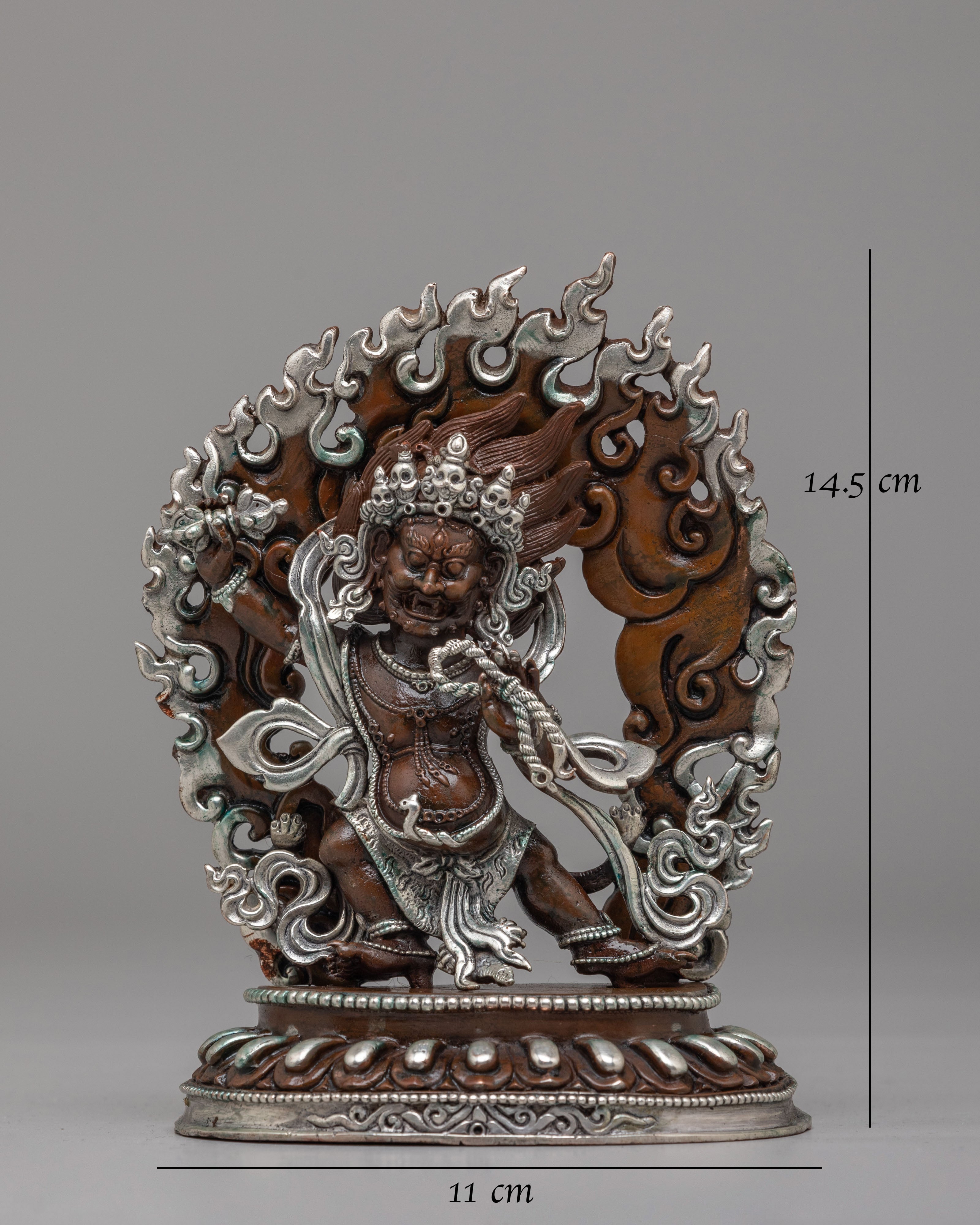 Machine Made Vajrapani Deity Statue | Buddhist Protector Sculpture