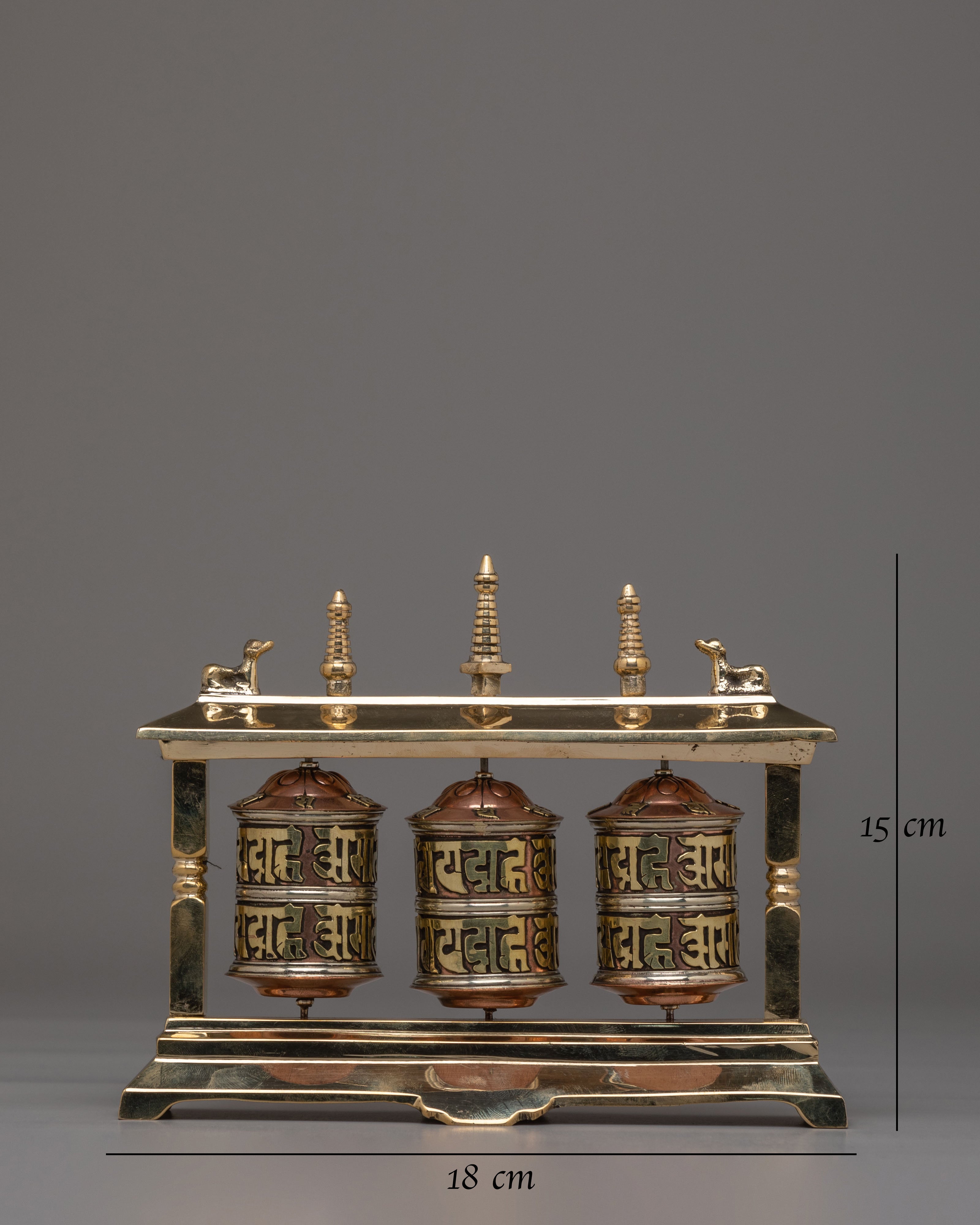 Spiritual Prayer Wheel for Altar | Mantra Spinner for Meditation and Blessings