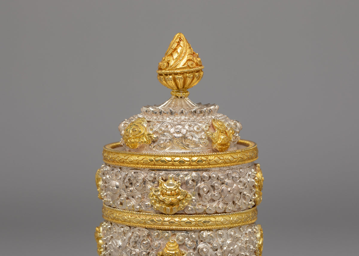 Spiritual Handcrafted Ritual Dhupur Rice Pot | Buddhist Altar Offering Vessel