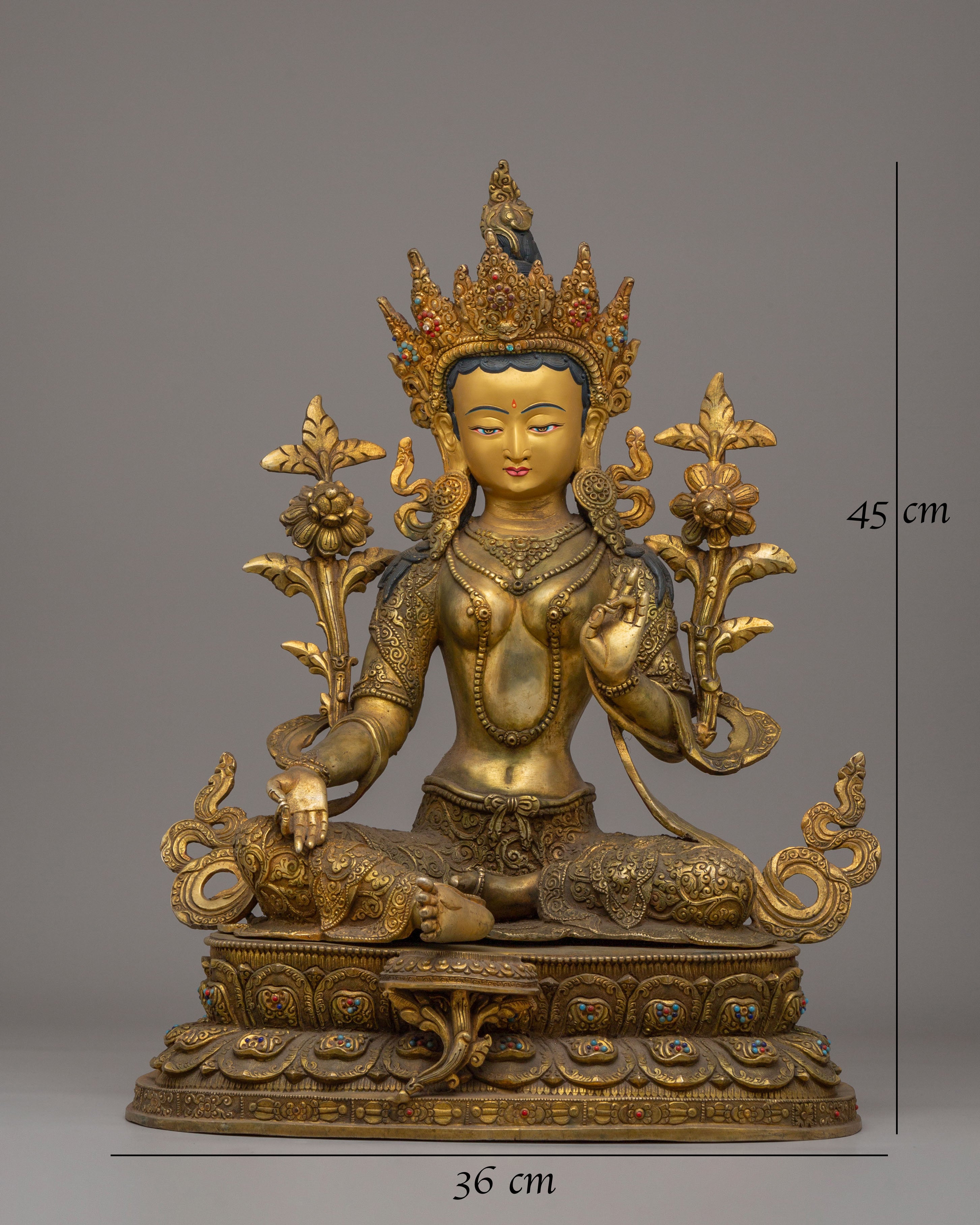 Sacred Green Tara Statue | Divine Feminine Energy for Healing