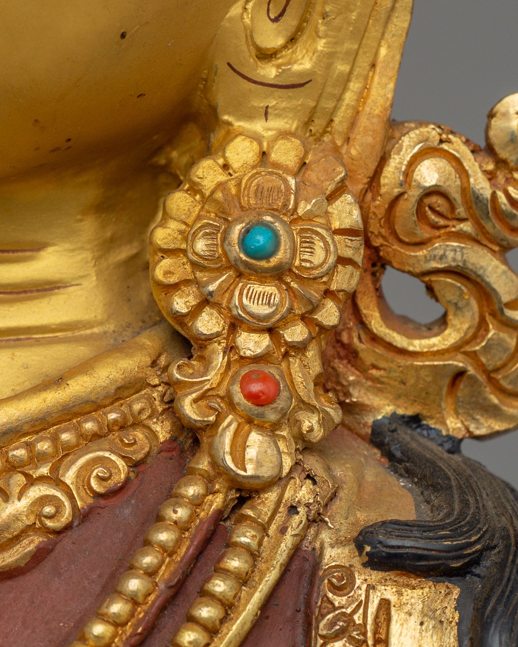 Handmade Purification Deity Vajrasattva Statue | Spiritual Meditation Decor