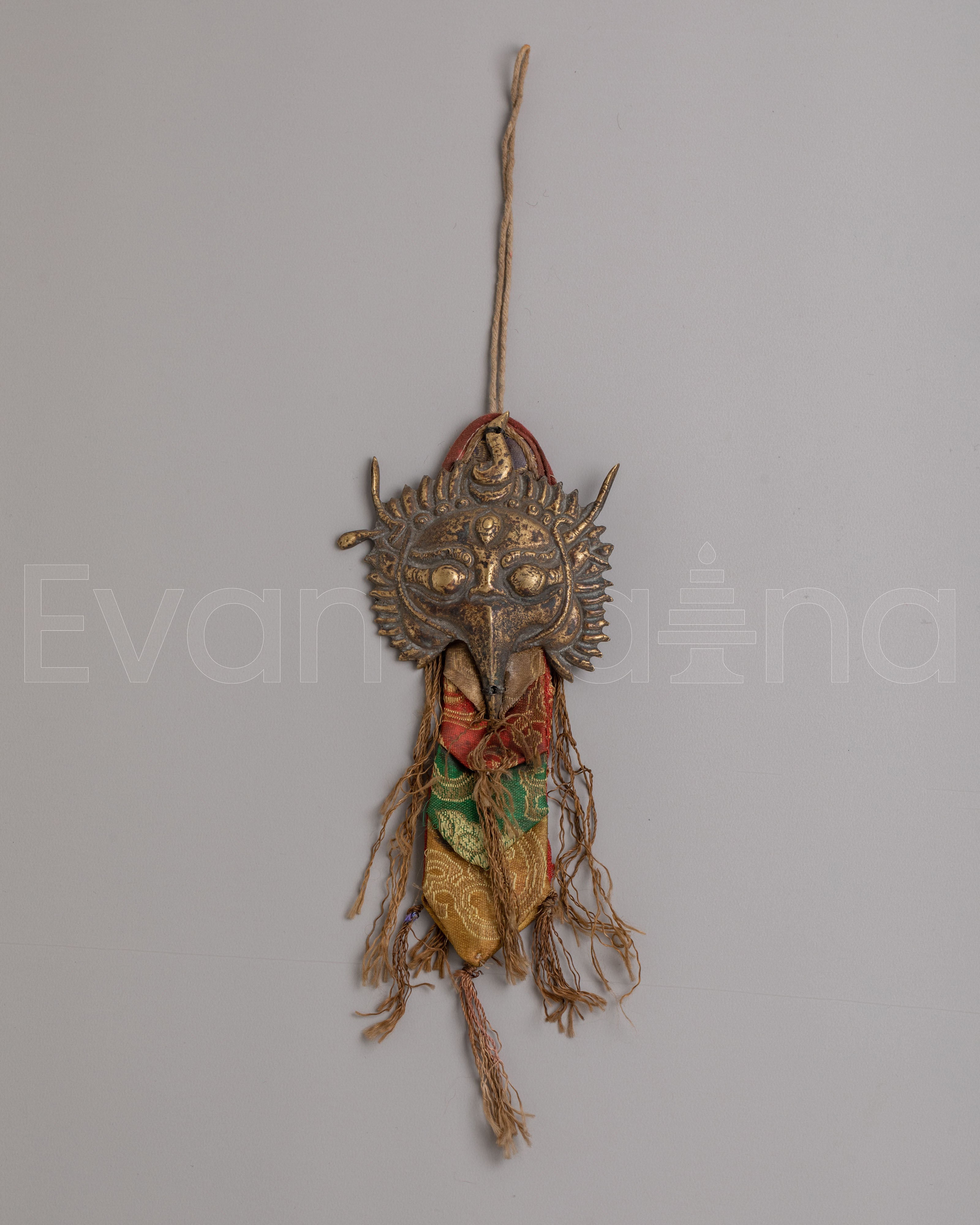Tibetan Garuda Head Wall Hanging 