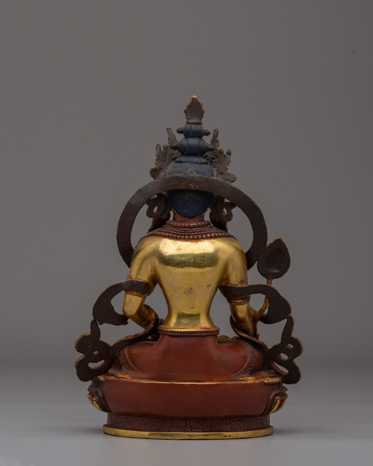 Handcrafted Scared Kshitigarbha Statue | 24K Gold Plated