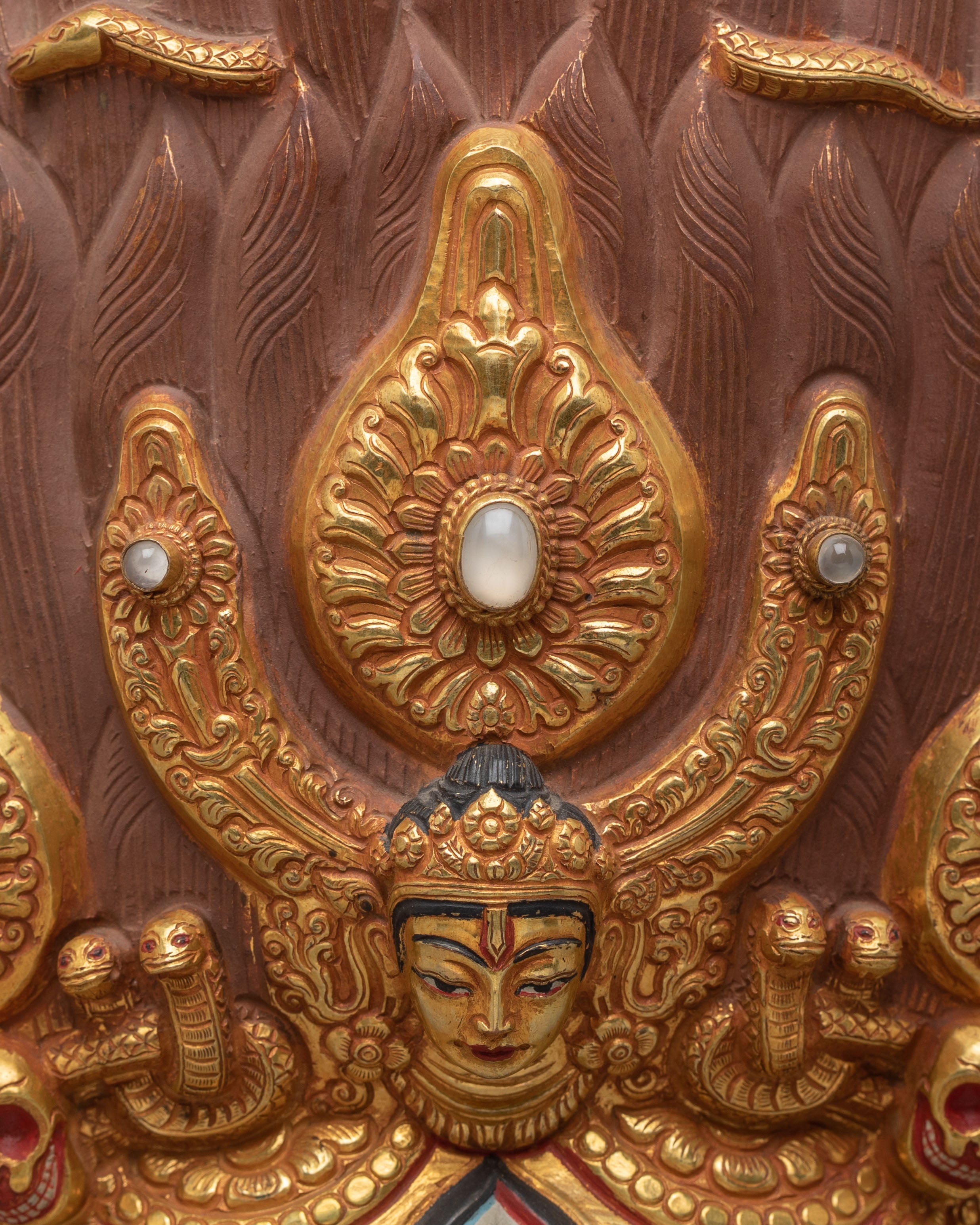 Handmade Mahakala Wall Hanging | Tibetan Wrathful Deity Artwork