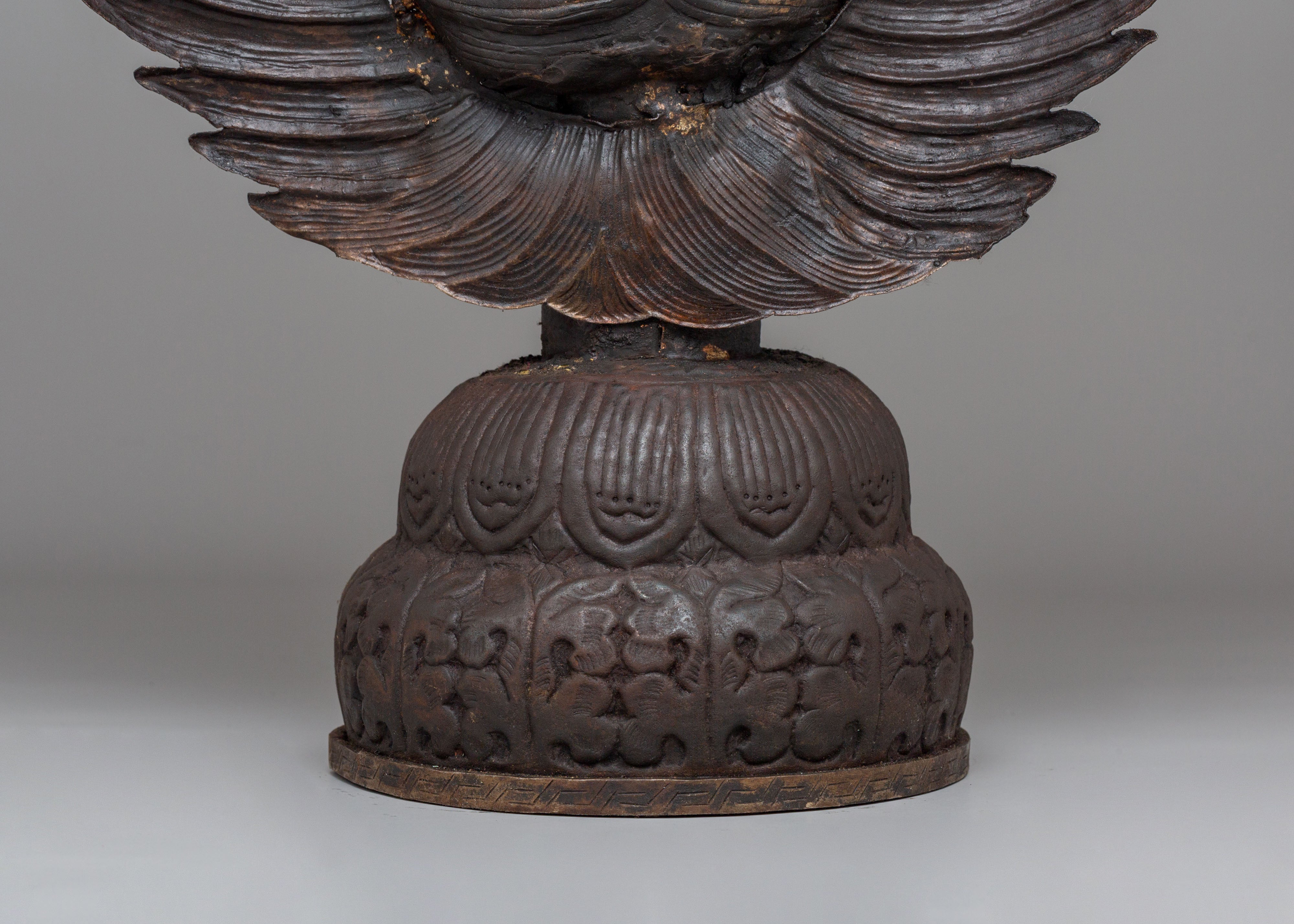 Traditional Bhairava Face Sculpture | Tibetan Wrathful Deity Altar Decor