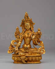 Traditional Green Tara Statue