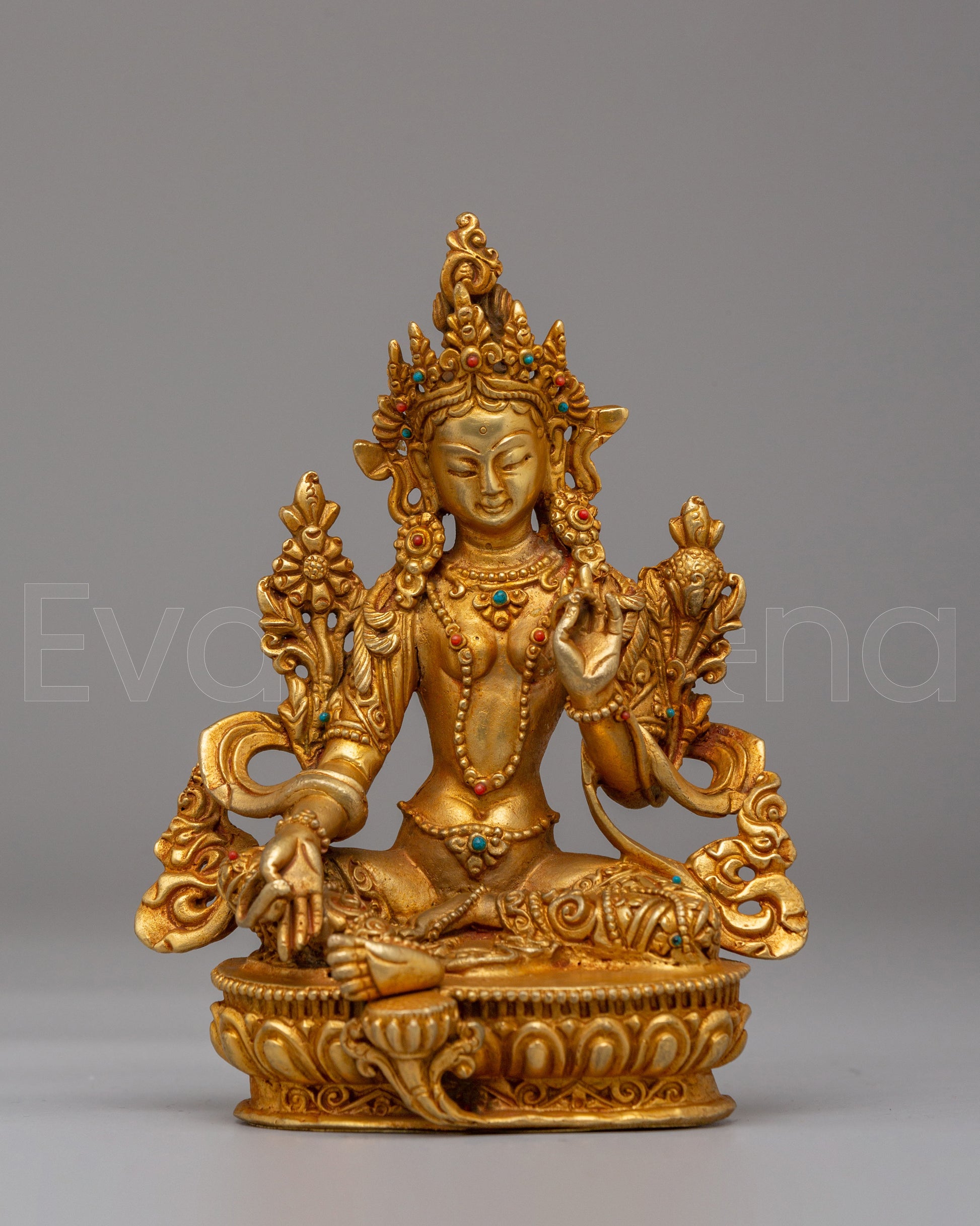 Traditional Green Tara Statue