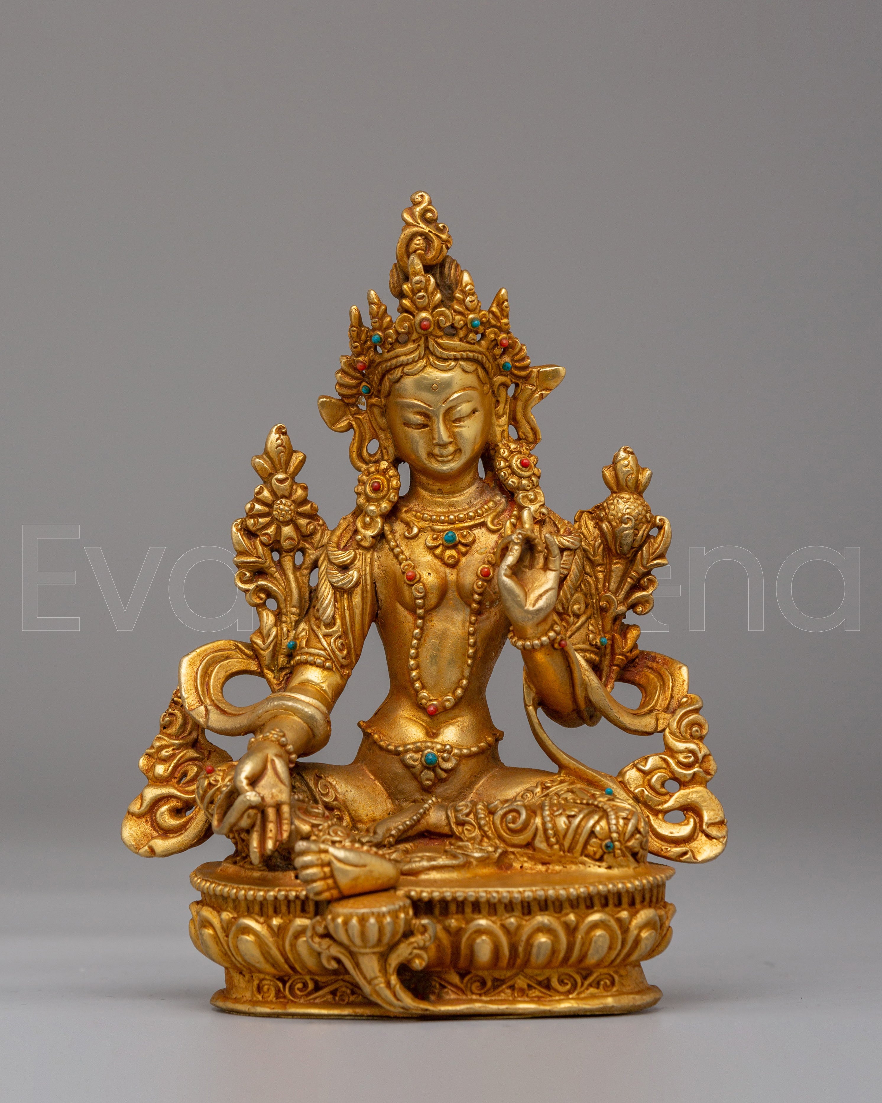 Traditional Green Tara Statue