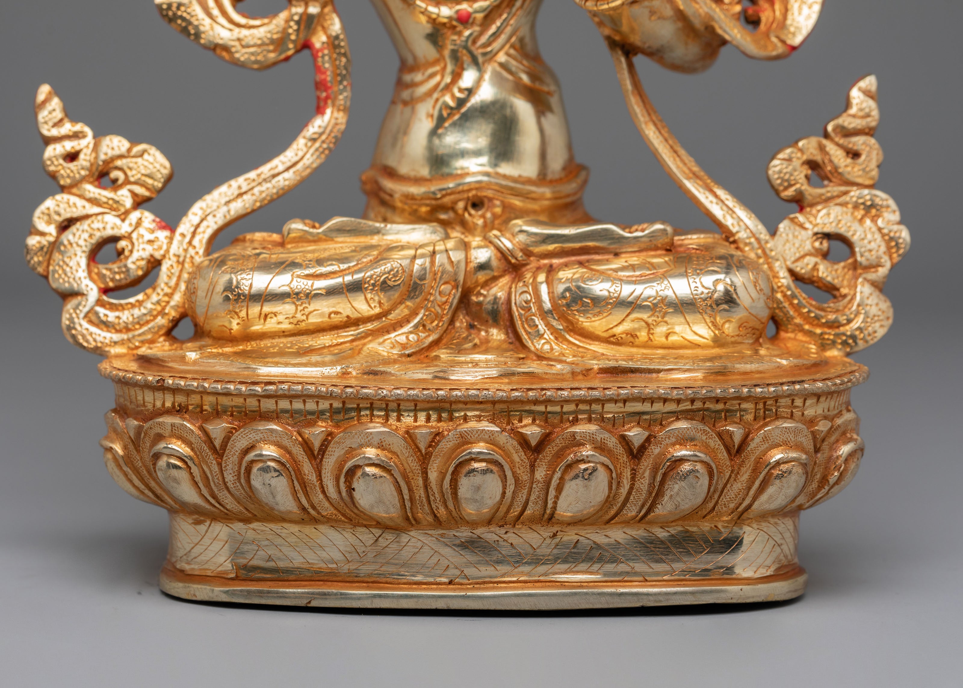 Handmade Manjushri Bodhisattva Sculpture | Wisdom Deity Statue