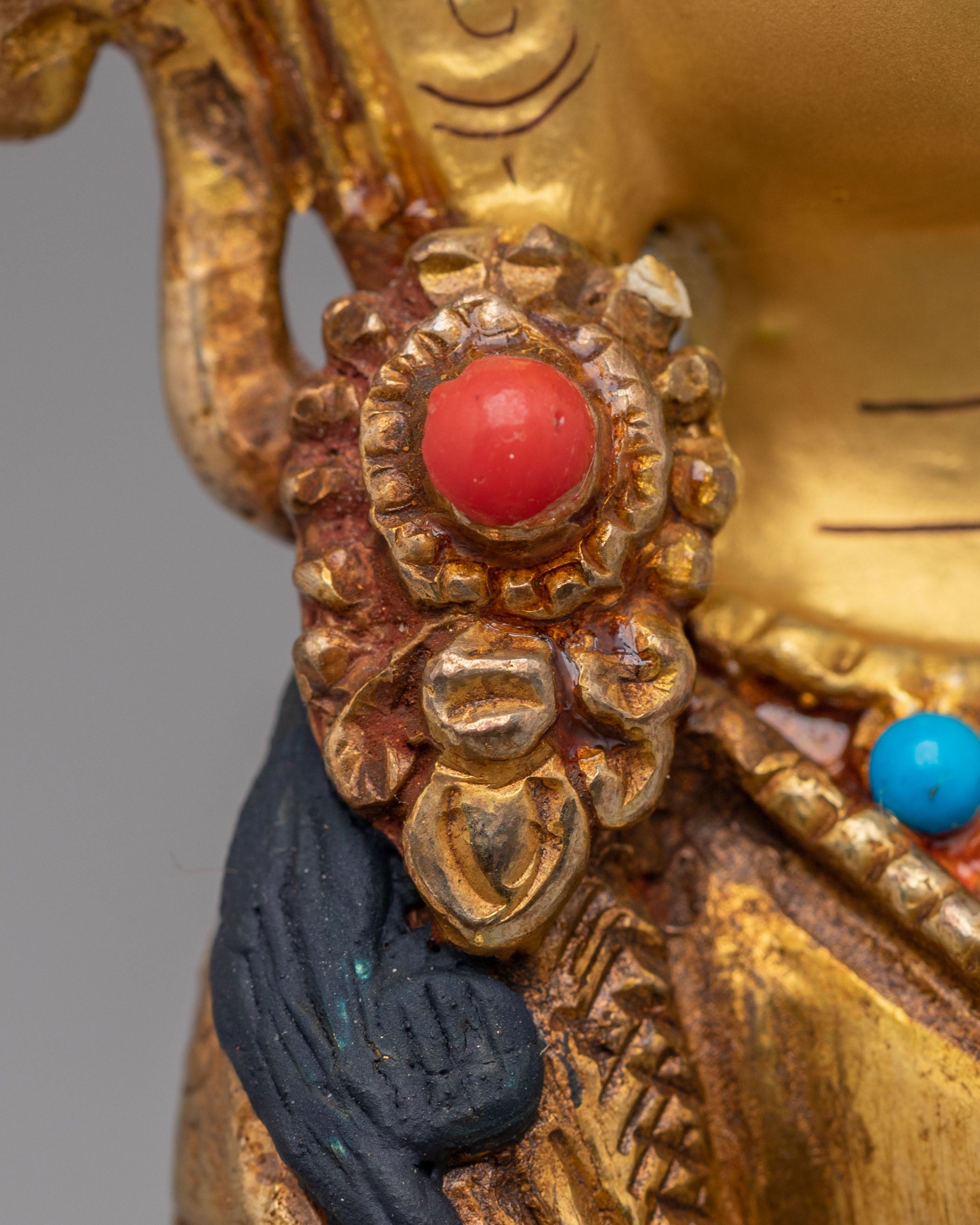 Sacred Tibetan Dukar Sculpture | White Parasol Protection Deity