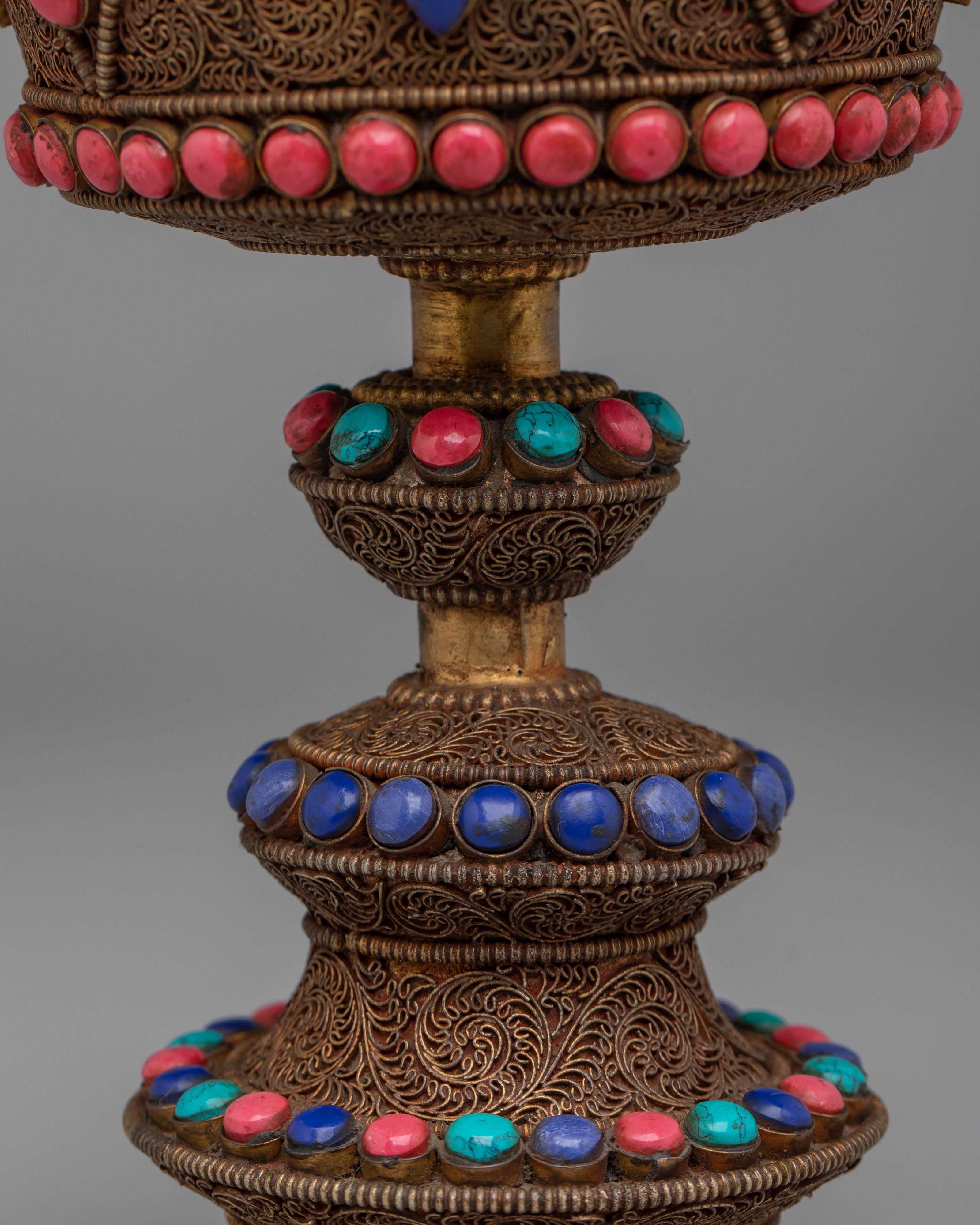 Buddhist Butter Lamp For Offering | Traditional Tibetan Ritual Lamp