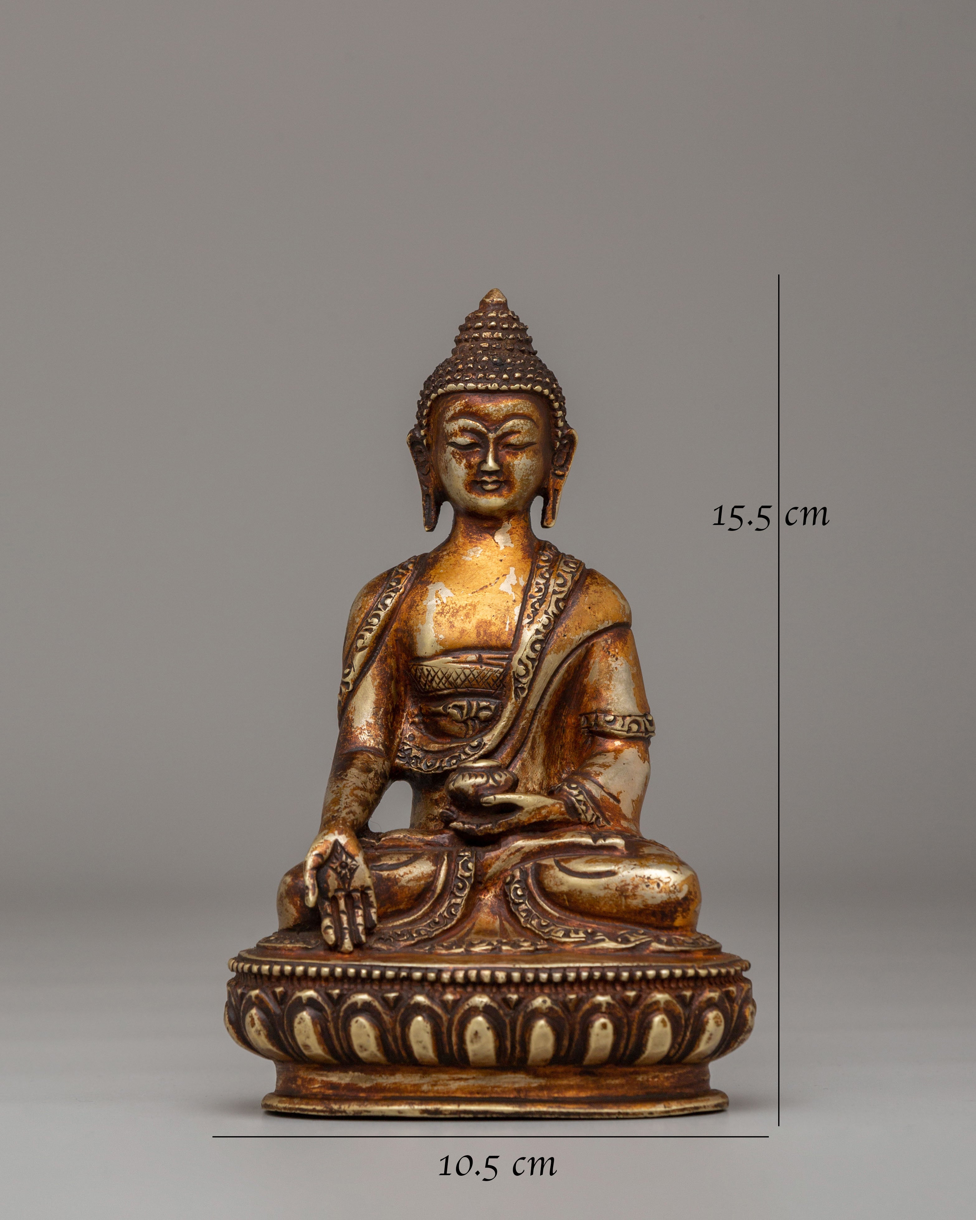 Ratnasambhava Dhyani Buddha Statue | Handcrafted Tibetan Artwork