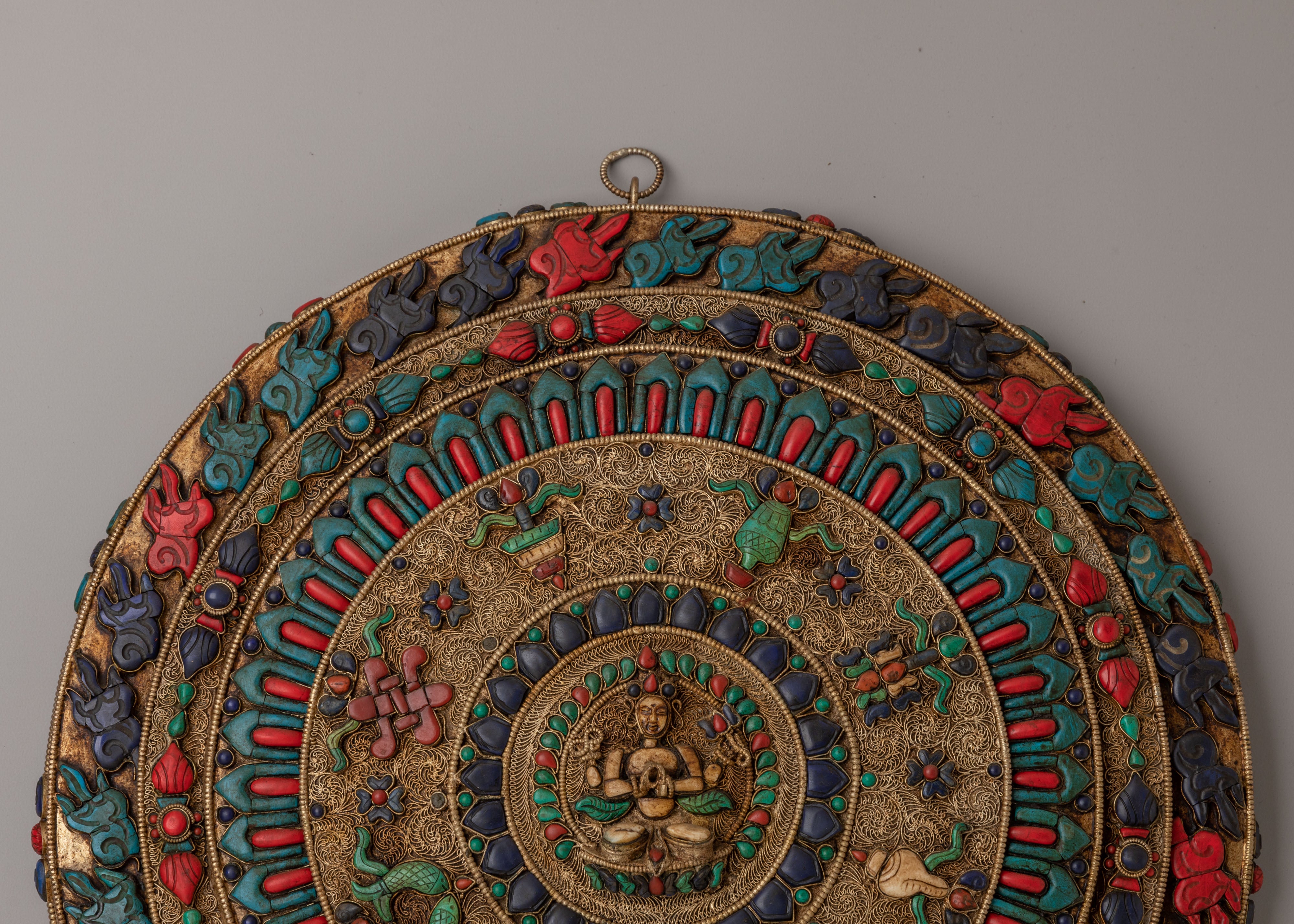Handcrafted Chenrezig Wall Hanging | Spiritual Decor
