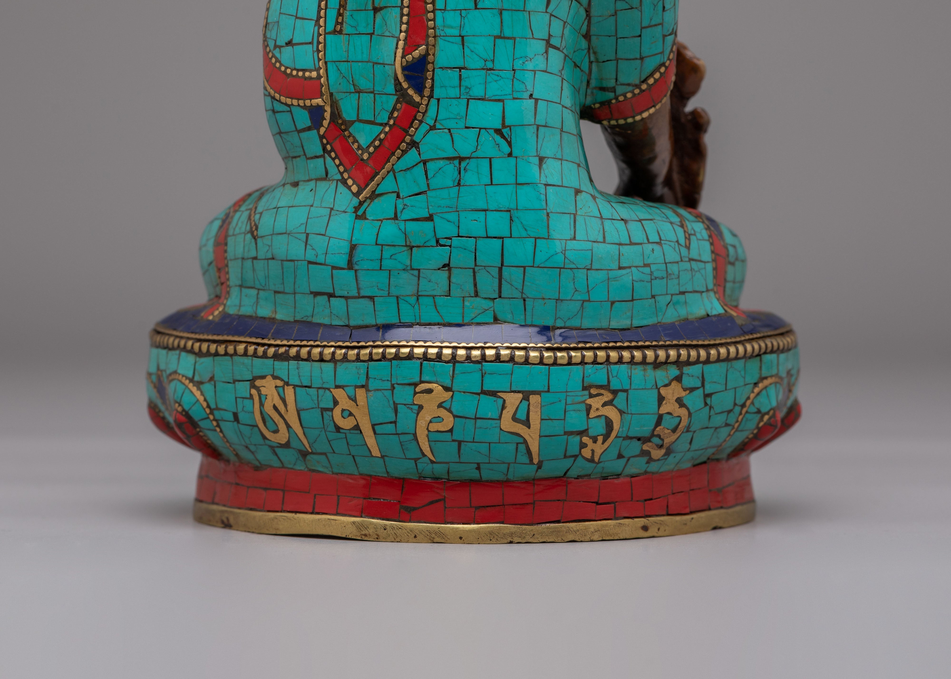 Tibetan Medicine Buddha Deity Statue | Spiritual Healing Decor